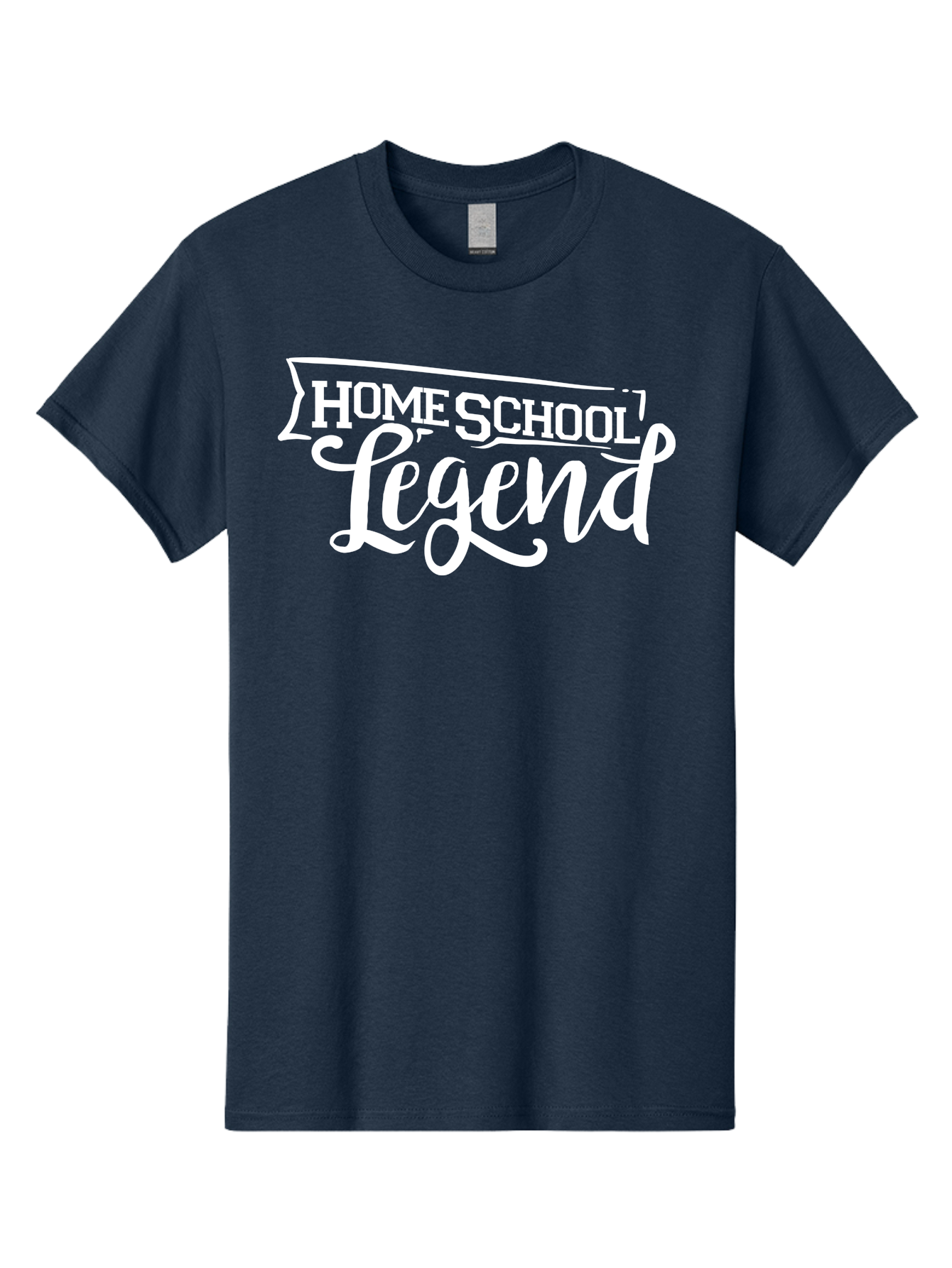 Homeschool-Legend Men'S Graphic Tee, 100% Cotton, Comfortable Casual Summer Wear, Machine Washable, Homeschool Legend, Homeschooling, Education, Learning, Custom Design, Personalized Logo, Inspirational Quote, Motivational Phrase, Aab357