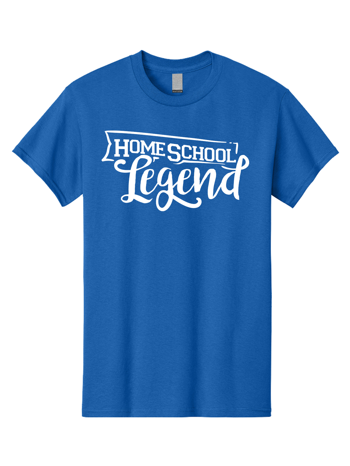 Homeschool-Legend Men'S Graphic Tee, 100% Cotton, Comfortable Casual Summer Wear, Machine Washable, Homeschool Legend, Homeschooling, Education, Learning, Custom Design, Personalized Logo, Inspirational Quote, Motivational Phrase, Aab357