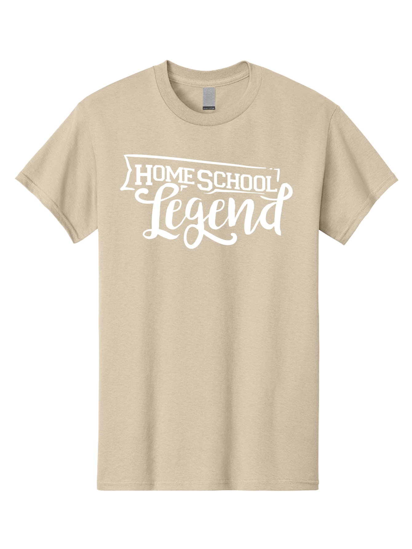 Homeschool-Legend Men'S Graphic Tee, 100% Cotton, Comfortable Casual Summer Wear, Machine Washable, Homeschool Legend, Homeschooling, Education, Learning, Custom Design, Personalized Logo, Inspirational Quote, Motivational Phrase, Aab357