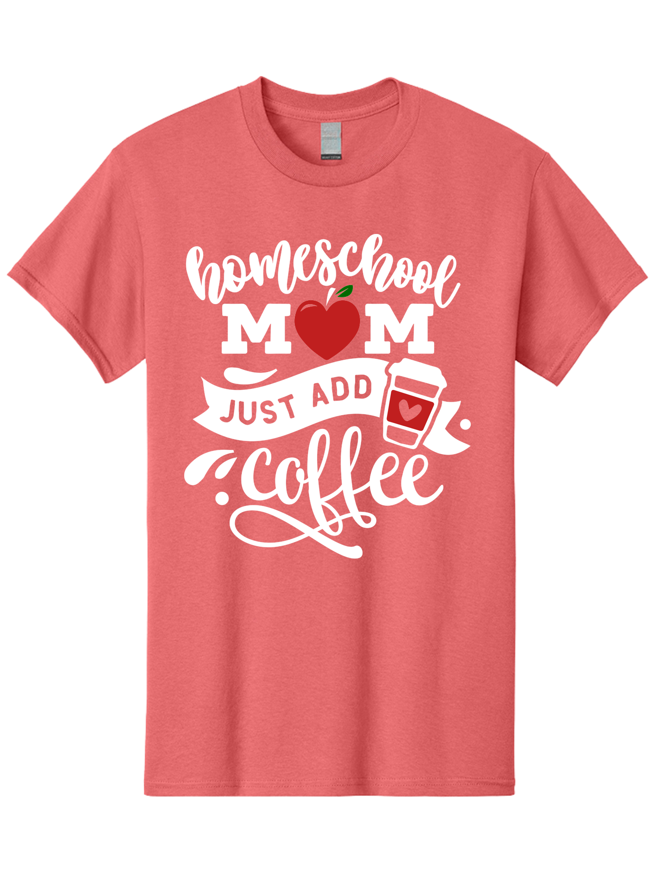 Homeschool-Mom-2 Men'S Graphic Tee, 100% Cotton, Comfortable Casual Summer Wear, Machine Washable, Homeschool Mom Quote, Funny Mom Quote, Coffee Cup Design, Mom Life, Homeschooling, Mom Humor, Parent Teacher, Coffee Lover Aab369