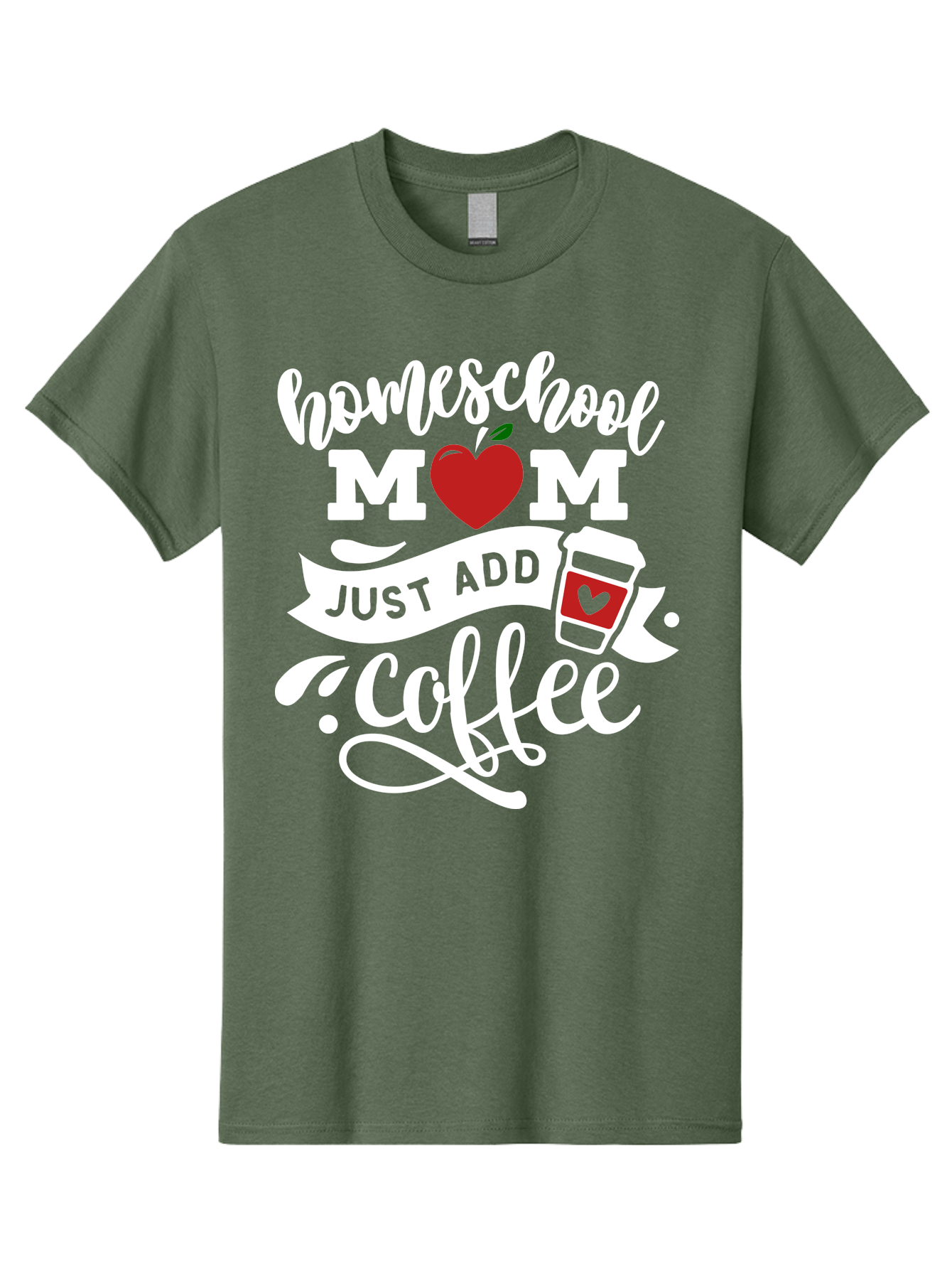 Homeschool-Mom-2 Men'S Graphic Tee, 100% Cotton, Comfortable Casual Summer Wear, Machine Washable, Homeschool Mom Quote, Funny Mom Quote, Coffee Cup Design, Mom Life, Homeschooling, Mom Humor, Parent Teacher, Coffee Lover Aab369