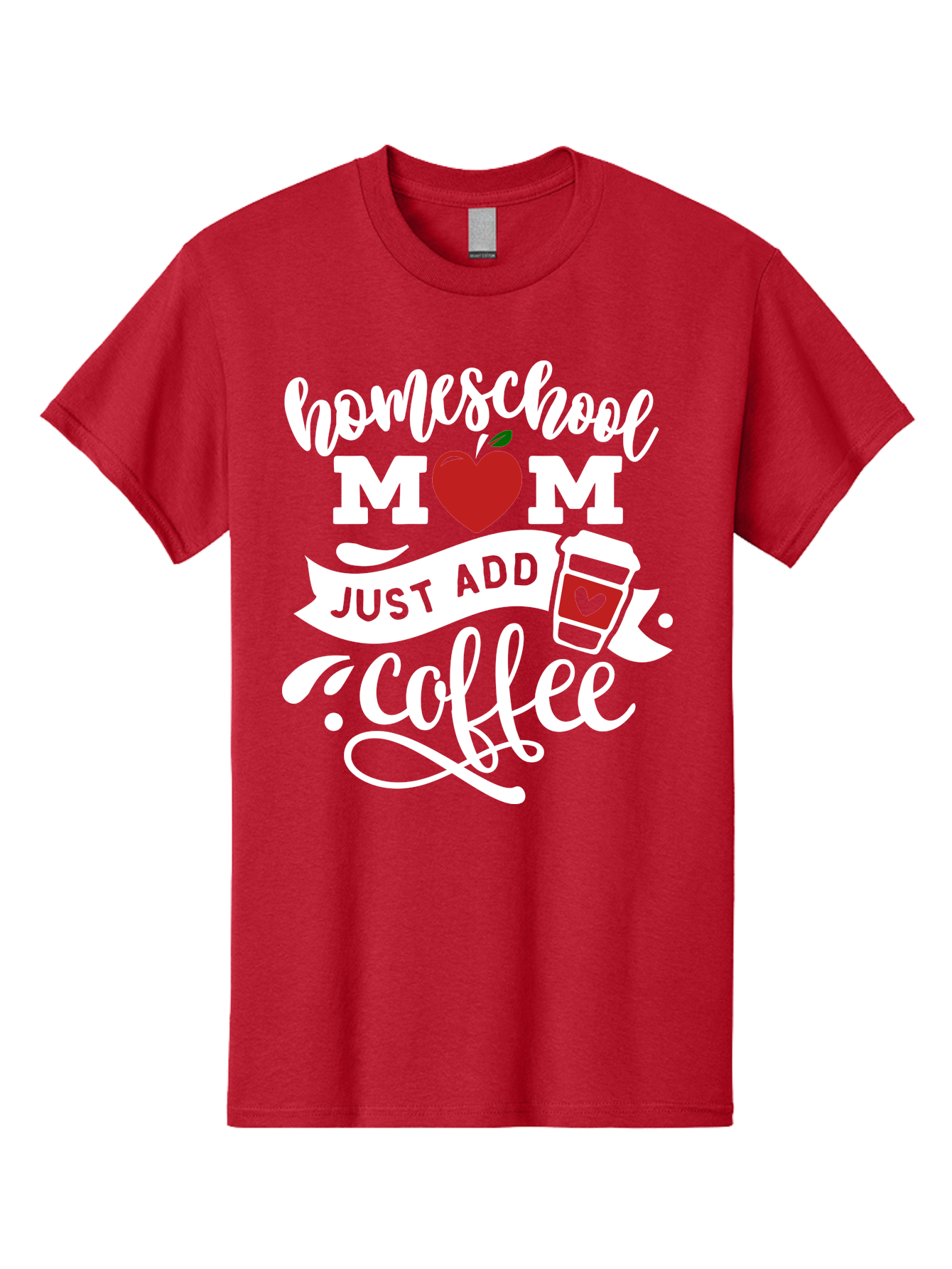 Homeschool-Mom-2 Men'S Graphic Tee, 100% Cotton, Comfortable Casual Summer Wear, Machine Washable, Homeschool Mom Quote, Funny Mom Quote, Coffee Cup Design, Mom Life, Homeschooling, Mom Humor, Parent Teacher, Coffee Lover Aab369