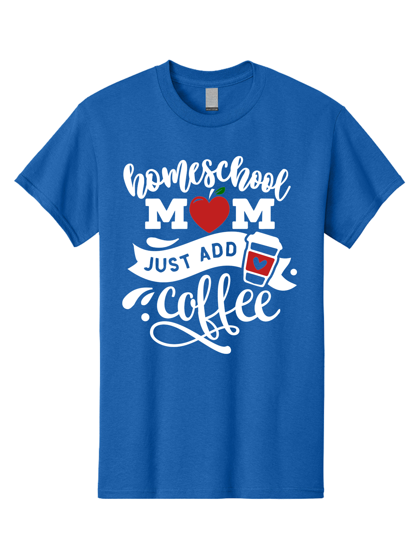 Homeschool-Mom-2 Men'S Graphic Tee, 100% Cotton, Comfortable Casual Summer Wear, Machine Washable, Homeschool Mom Quote, Funny Mom Quote, Coffee Cup Design, Mom Life, Homeschooling, Mom Humor, Parent Teacher, Coffee Lover Aab369
