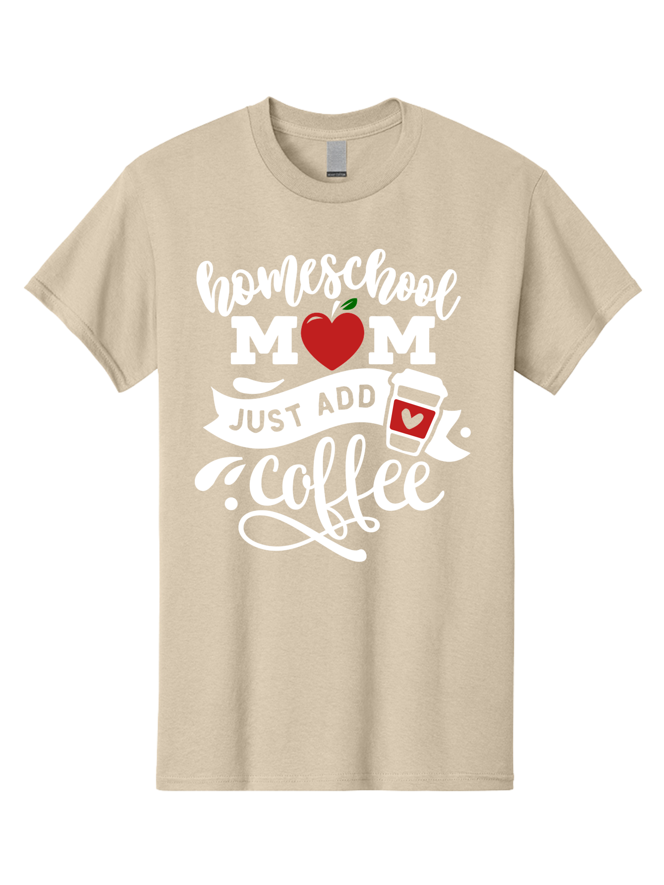Homeschool-Mom-2 Men'S Graphic Tee, 100% Cotton, Comfortable Casual Summer Wear, Machine Washable, Homeschool Mom Quote, Funny Mom Quote, Coffee Cup Design, Mom Life, Homeschooling, Mom Humor, Parent Teacher, Coffee Lover Aab369