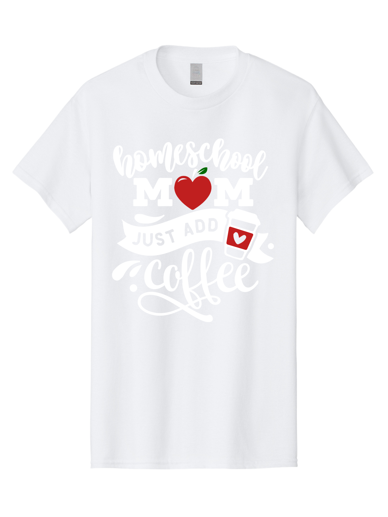 Homeschool-Mom-2 Men'S Graphic Tee, 100% Cotton, Comfortable Casual Summer Wear, Machine Washable, Homeschool Mom Quote, Funny Mom Quote, Coffee Cup Design, Mom Life, Homeschooling, Mom Humor, Parent Teacher, Coffee Lover Aab369
