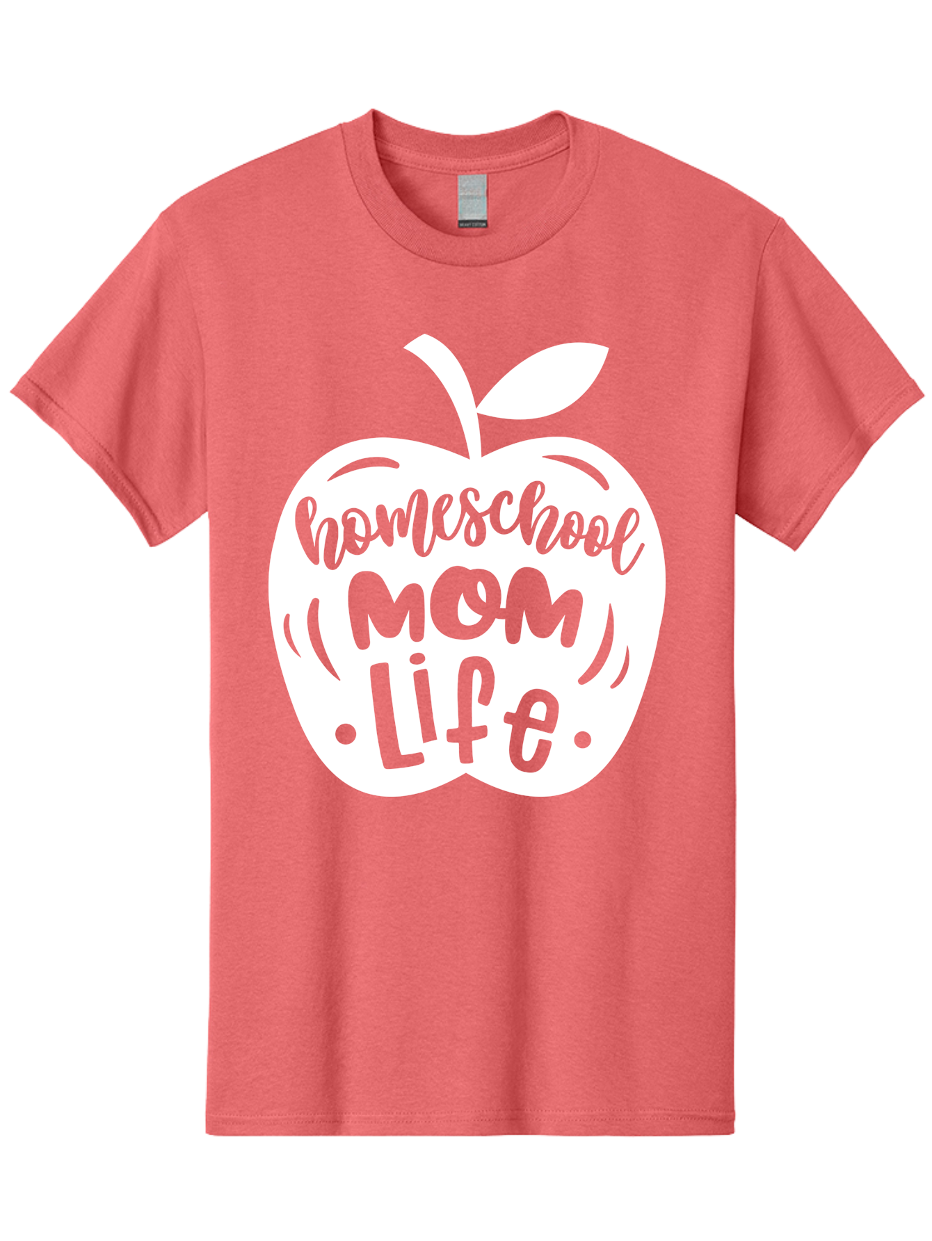 Homeschool-Mom-Life-1 Men'S Graphic Tee, 100% Cotton, Comfortable Casual Summer Wear, Machine Washable, Homeschool Mom Life, Apple Graphic, Homeschooling, Mom Life, Education, Parenting, Teaching, Learning, Green Apple Aab373
