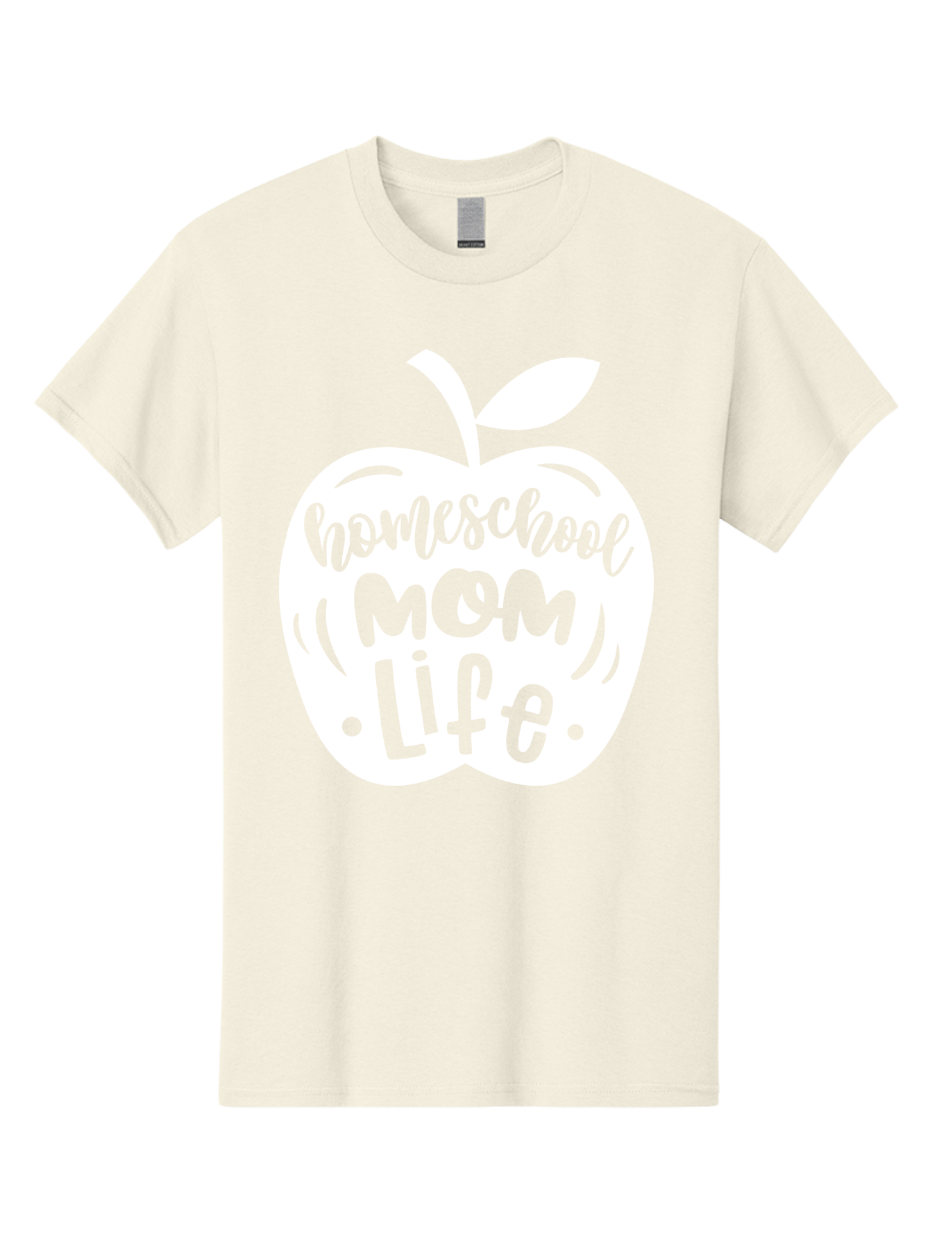 Homeschool-Mom-Life-1 Men'S Graphic Tee, 100% Cotton, Comfortable Casual Summer Wear, Machine Washable, Homeschool Mom Life, Apple Graphic, Homeschooling, Mom Life, Education, Parenting, Teaching, Learning, Green Apple Aab373