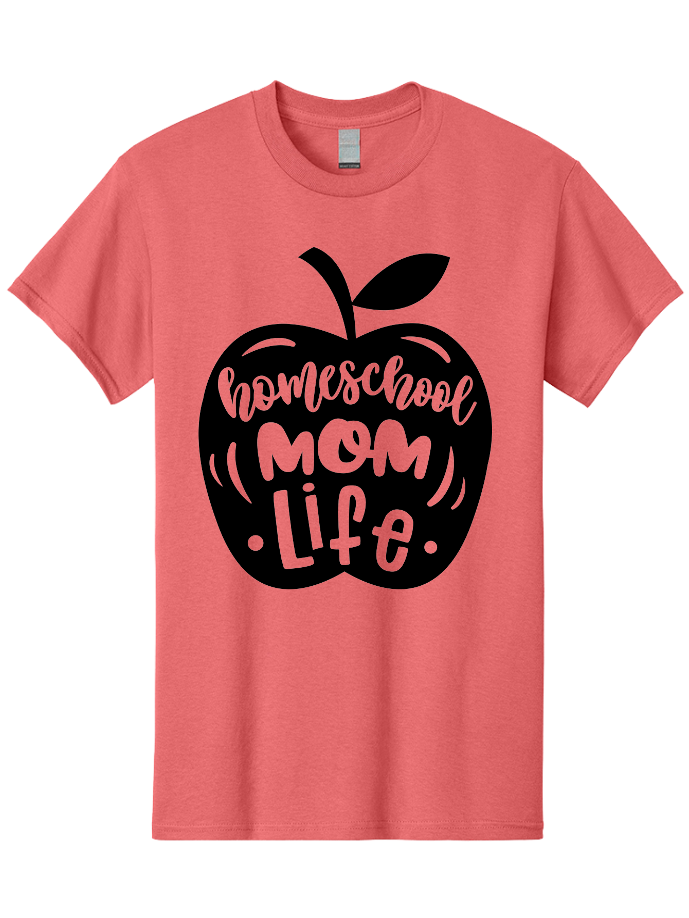 Homeschool-Mom-Life Men'S Graphic Tee, 100% Cotton, Comfortable Casual Summer Wear, Machine Washable, Homeschool Mom Life, Apple Graphic, Mom Life, Homeschooling, Education, Parenting, Motherhood, Apple Illustration, Custom Graphics Aab375
