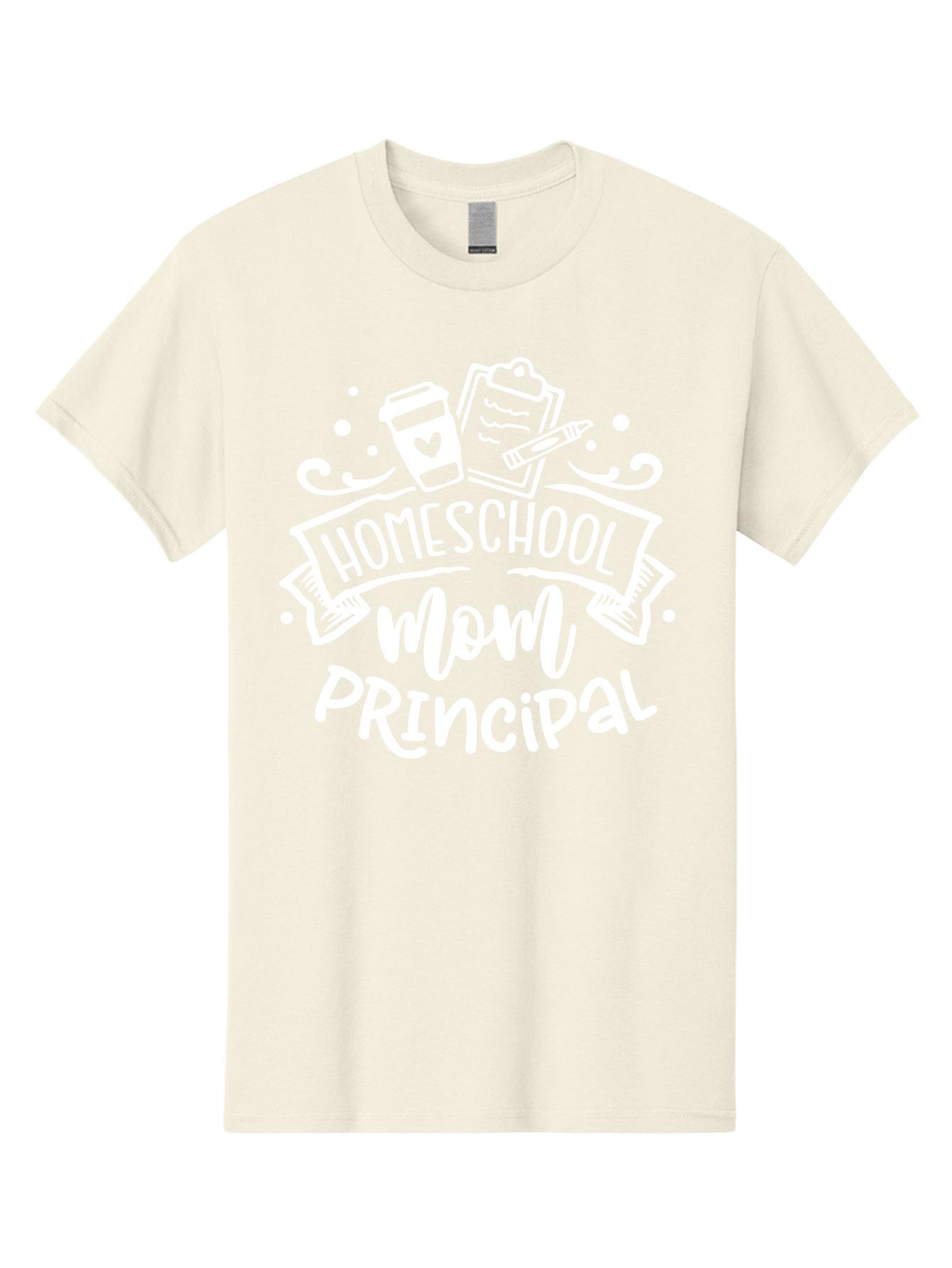 Homeschool-Mom-Principal-2 Men'S Graphic Tee, 100% Cotton, Comfortable Casual Summer Wear, Machine Washable, Homeschool Mom, Principal, Education, Homeschooling, Mom Life, Coffee Lover, Learning, Teaching, Parenting, Family, Kids, Aab377