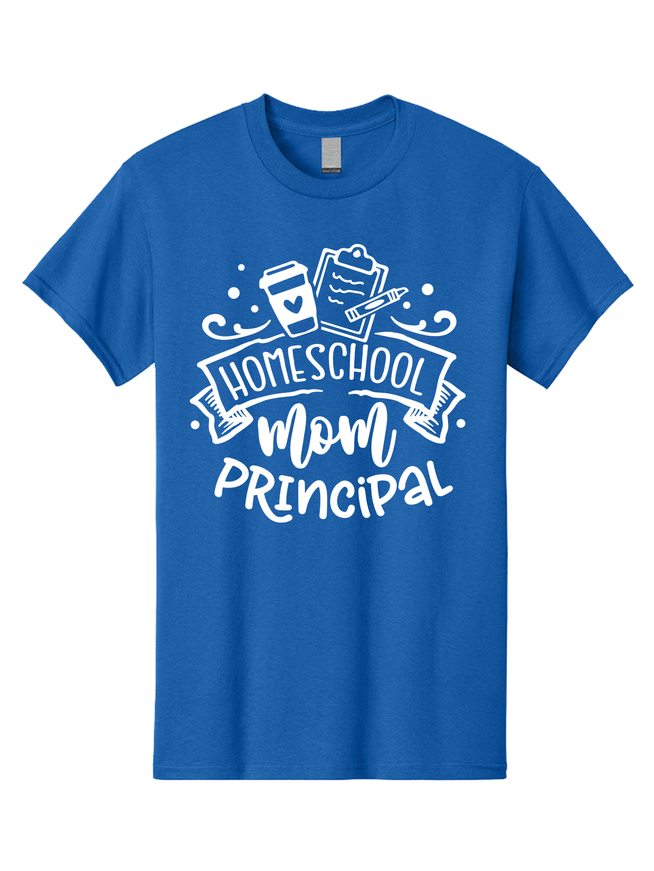 Homeschool-Mom-Principal-2 Men'S Graphic Tee, 100% Cotton, Comfortable Casual Summer Wear, Machine Washable, Homeschool Mom, Principal, Education, Homeschooling, Mom Life, Coffee Lover, Learning, Teaching, Parenting, Family, Kids, Aab377