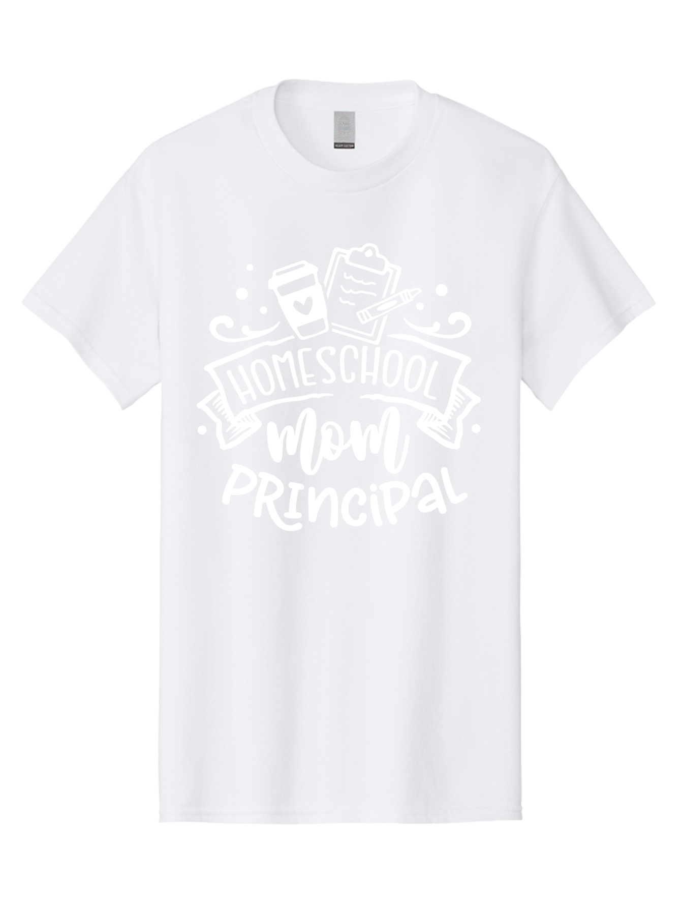 Homeschool-Mom-Principal-2 Men'S Graphic Tee, 100% Cotton, Comfortable Casual Summer Wear, Machine Washable, Homeschool Mom, Principal, Education, Homeschooling, Mom Life, Coffee Lover, Learning, Teaching, Parenting, Family, Kids, Aab377
