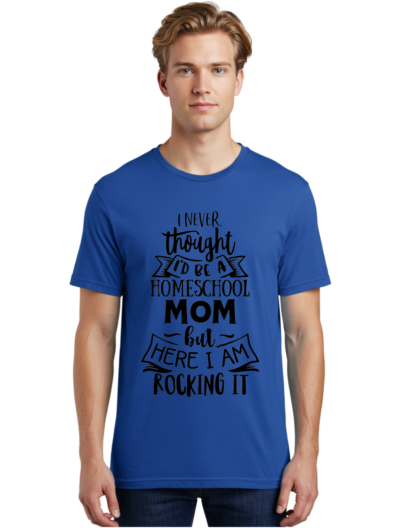 Homeschool-Mom-Quote-1 Men'S Graphic Tee, 100% Cotton, Comfortable Casual Summer Wear, Machine Washable, Homeschool Mom, Proud Parent, Homeschooling, Parenting Journey, Mom Life, Education, Learning, Inspirational Quote, Funny Quote, Aab380
