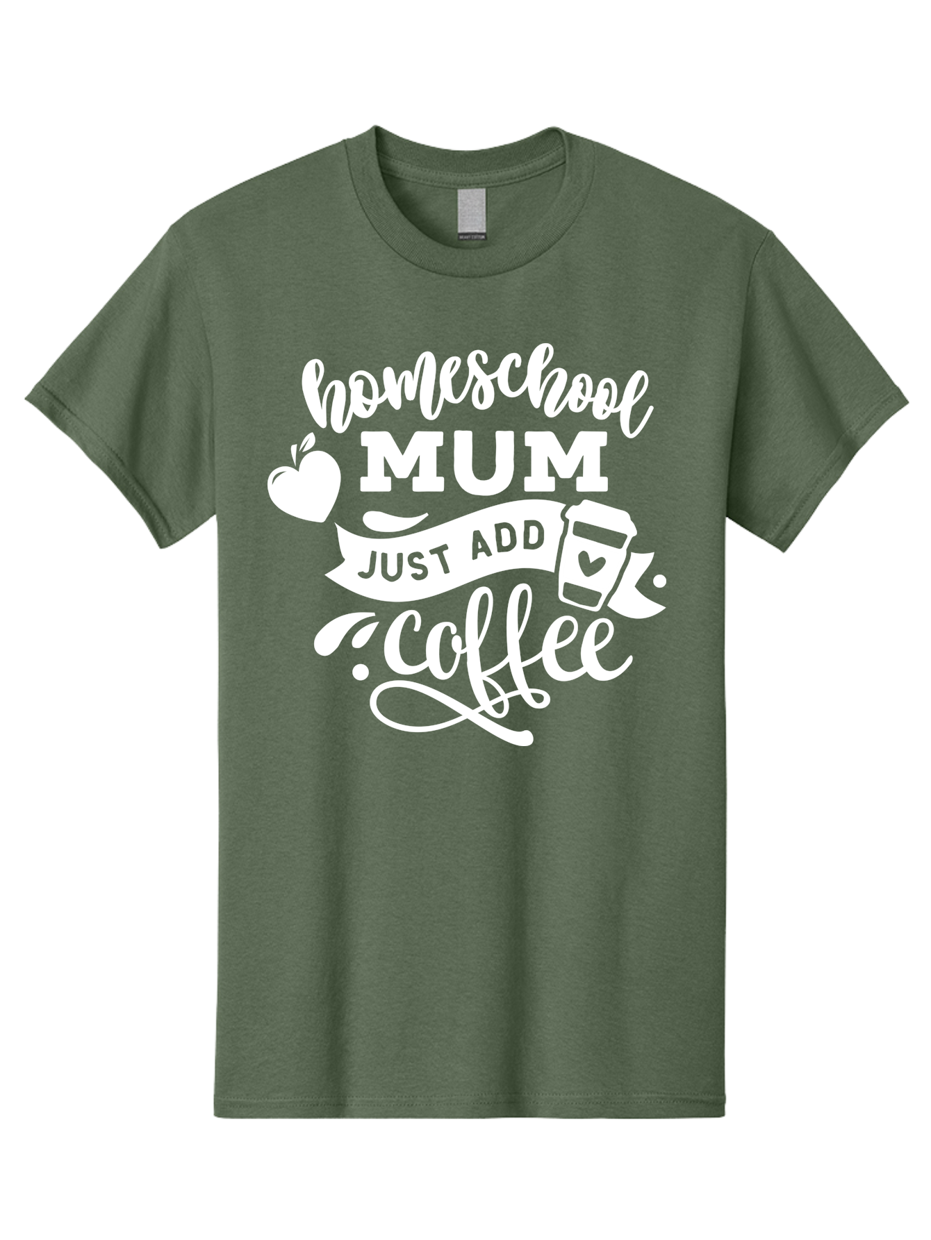 Homeschool-Mum-3 Men'S Graphic Tee, 100% Cotton, Comfortable Casual Summer Wear, Machine Washable, Homeschool Mom, Coffee Lover, Mom Life, Homeschooling, Coffee Addict, Mom Humor, Funny Quote, Inspirational Quote, Motherhood, Parenting Aab387