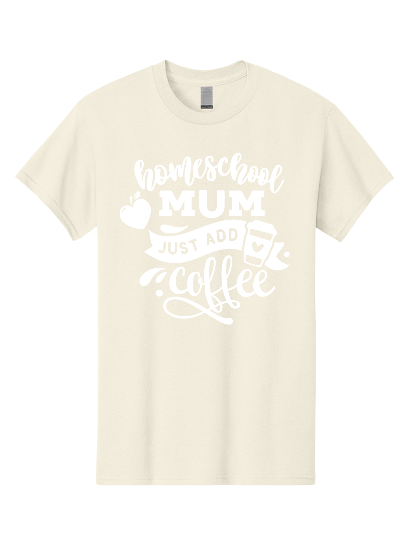 Homeschool-Mum-3 Men'S Graphic Tee, 100% Cotton, Comfortable Casual Summer Wear, Machine Washable, Homeschool Mom, Coffee Lover, Mom Life, Homeschooling, Coffee Addict, Mom Humor, Funny Quote, Inspirational Quote, Motherhood, Parenting Aab387