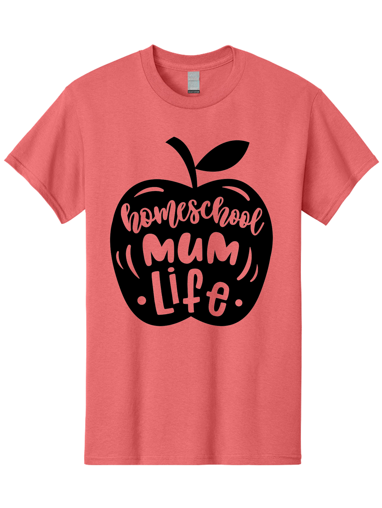 Homeschool-Mum-Life-1 Men'S Graphic Tee, 100% Cotton, Comfortable Casual Summer Wear, Machine Washable, Homeschooling, Parenting, Education, Motherhood, Lifestyle, Homeschool Mum Life, Apple Graphic, Mom Life Aab390