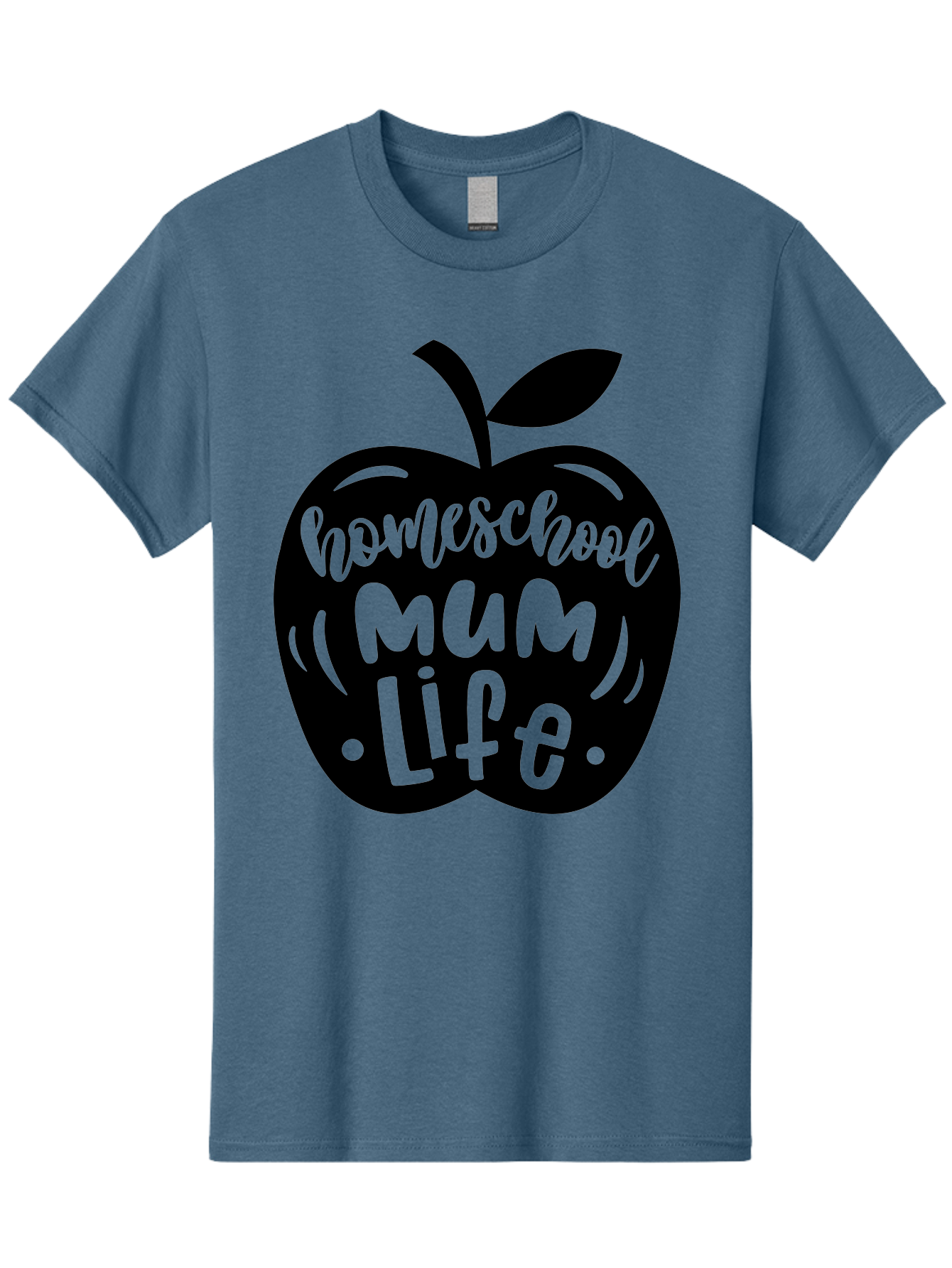 Homeschool-Mum-Life-1 Men'S Graphic Tee, 100% Cotton, Comfortable Casual Summer Wear, Machine Washable, Homeschooling, Parenting, Education, Motherhood, Lifestyle, Homeschool Mum Life, Apple Graphic, Mom Life Aab390