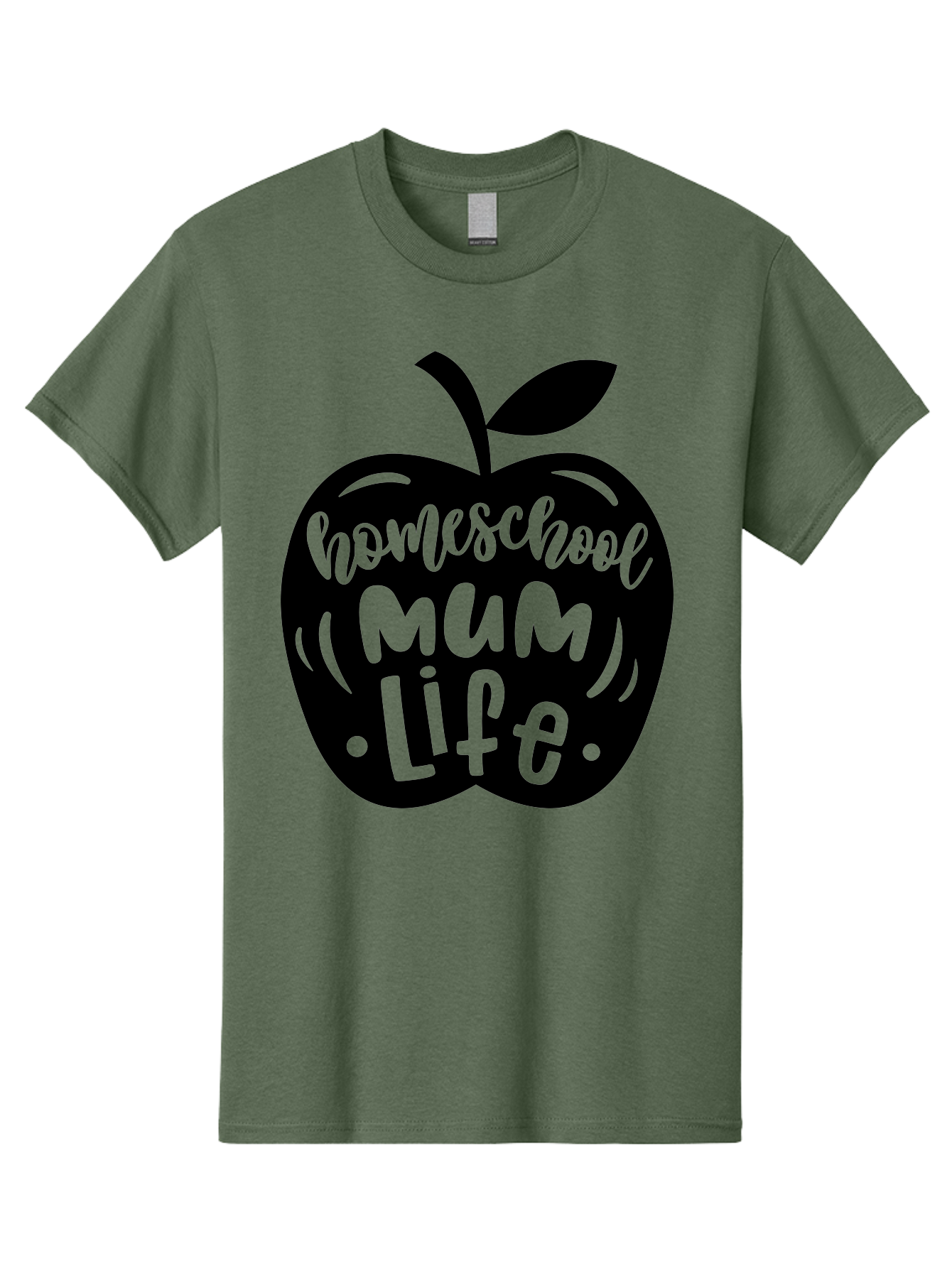 Homeschool-Mum-Life-1 Men'S Graphic Tee, 100% Cotton, Comfortable Casual Summer Wear, Machine Washable, Homeschooling, Parenting, Education, Motherhood, Lifestyle, Homeschool Mum Life, Apple Graphic, Mom Life Aab390