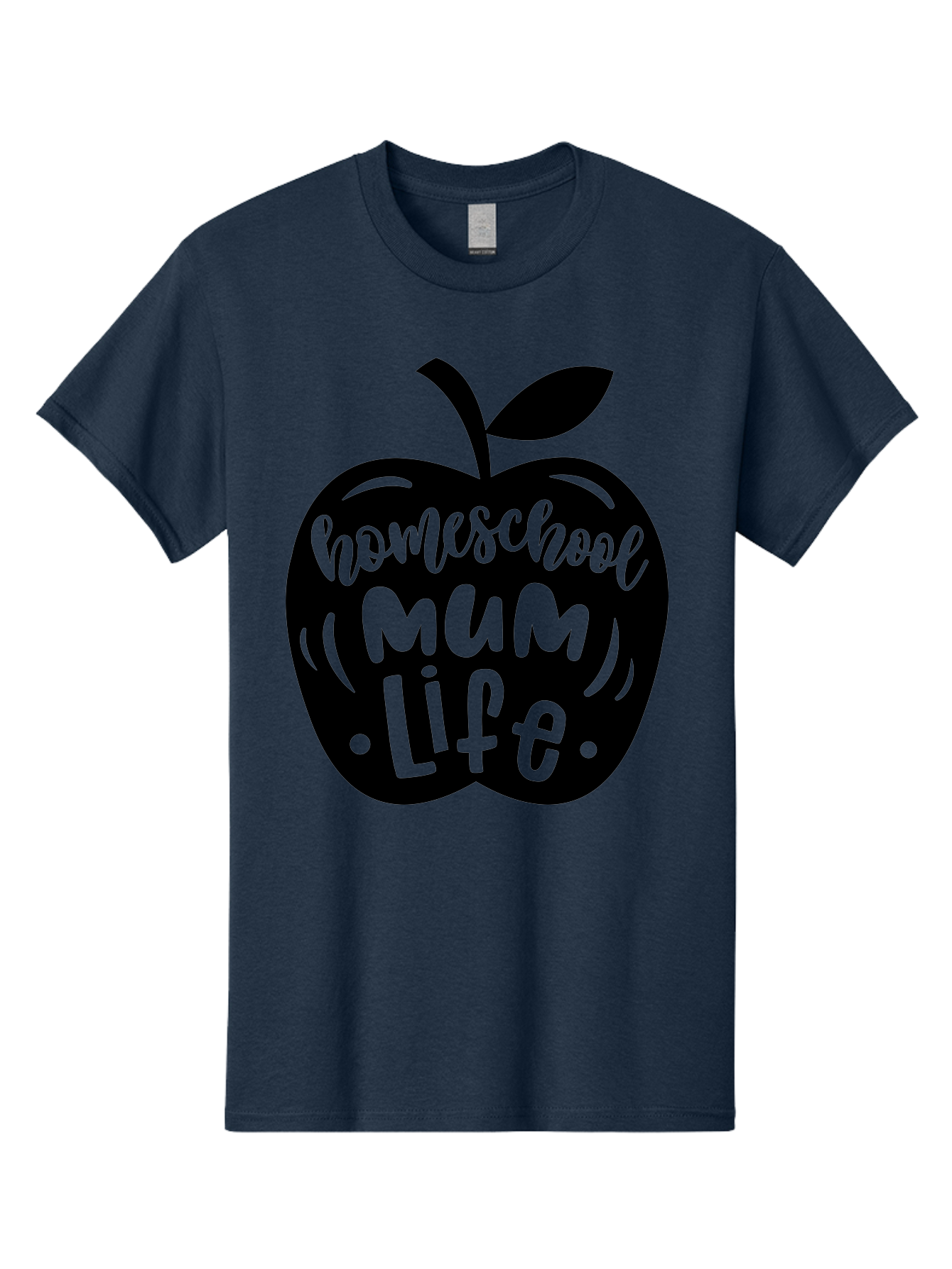 Homeschool-Mum-Life-1 Men'S Graphic Tee, 100% Cotton, Comfortable Casual Summer Wear, Machine Washable, Homeschooling, Parenting, Education, Motherhood, Lifestyle, Homeschool Mum Life, Apple Graphic, Mom Life Aab390