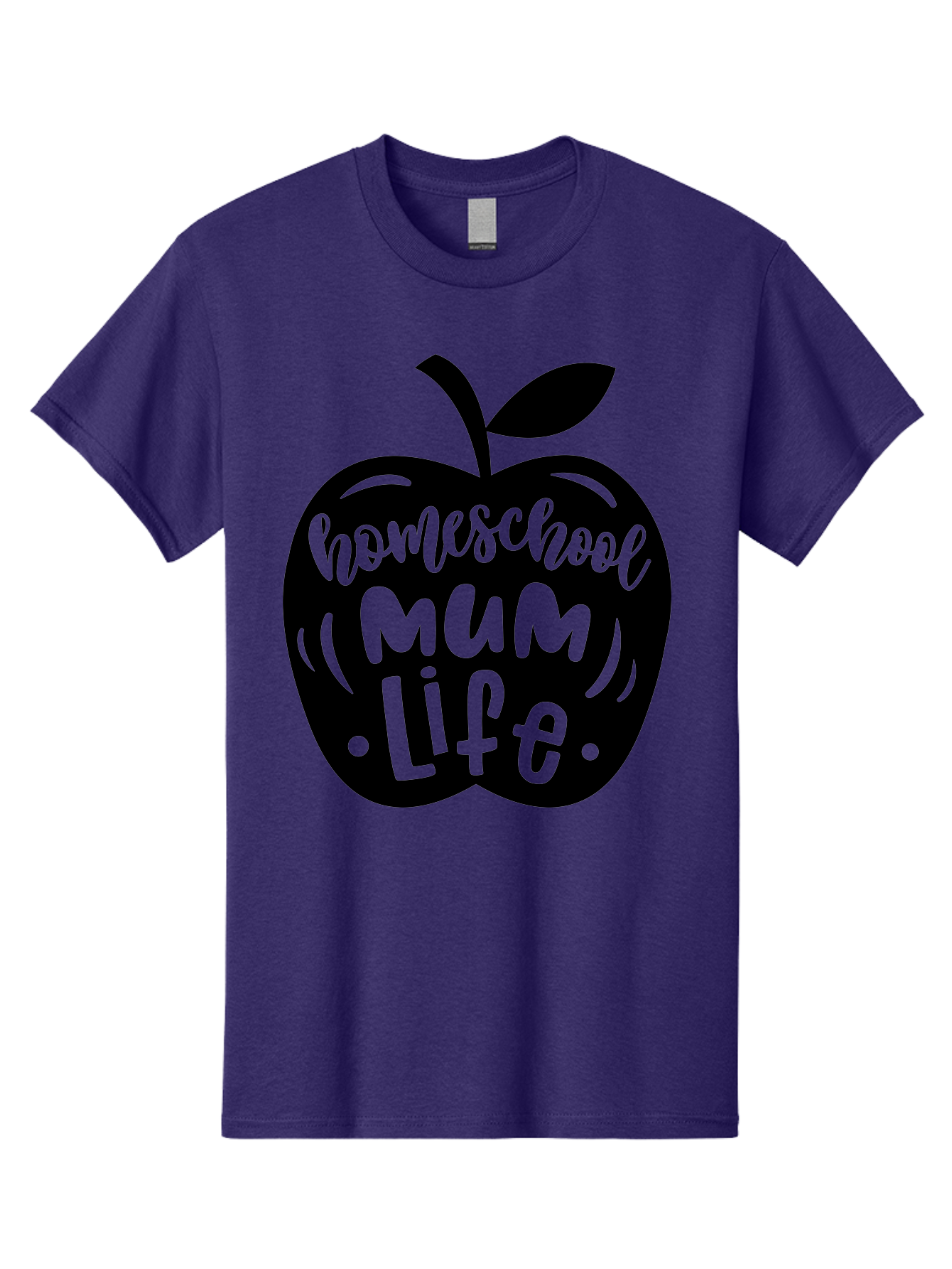 Homeschool-Mum-Life-1 Men'S Graphic Tee, 100% Cotton, Comfortable Casual Summer Wear, Machine Washable, Homeschooling, Parenting, Education, Motherhood, Lifestyle, Homeschool Mum Life, Apple Graphic, Mom Life Aab390