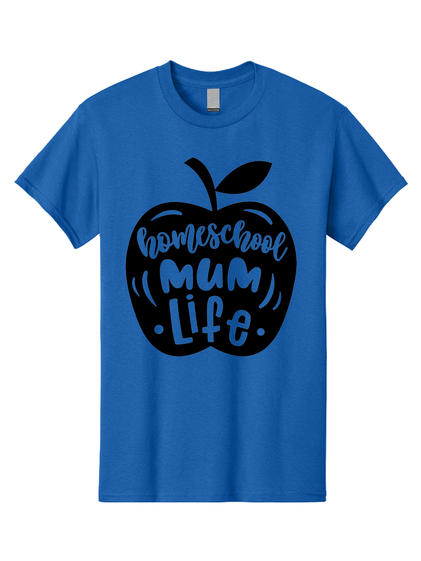 Homeschool-Mum-Life-1 Men'S Graphic Tee, 100% Cotton, Comfortable Casual Summer Wear, Machine Washable, Homeschooling, Parenting, Education, Motherhood, Lifestyle, Homeschool Mum Life, Apple Graphic, Mom Life Aab390
