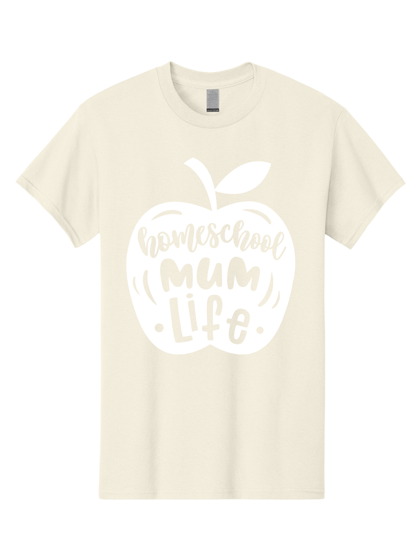 Homeschool-Mum-Life Men'S Graphic Tee, 100% Cotton, Comfortable Casual Summer Wear, Machine Washable, Homeschool Mum Life, Apple Graphic, Homeschooling Mother, Education, Parenting, Personalized Learning Aab392