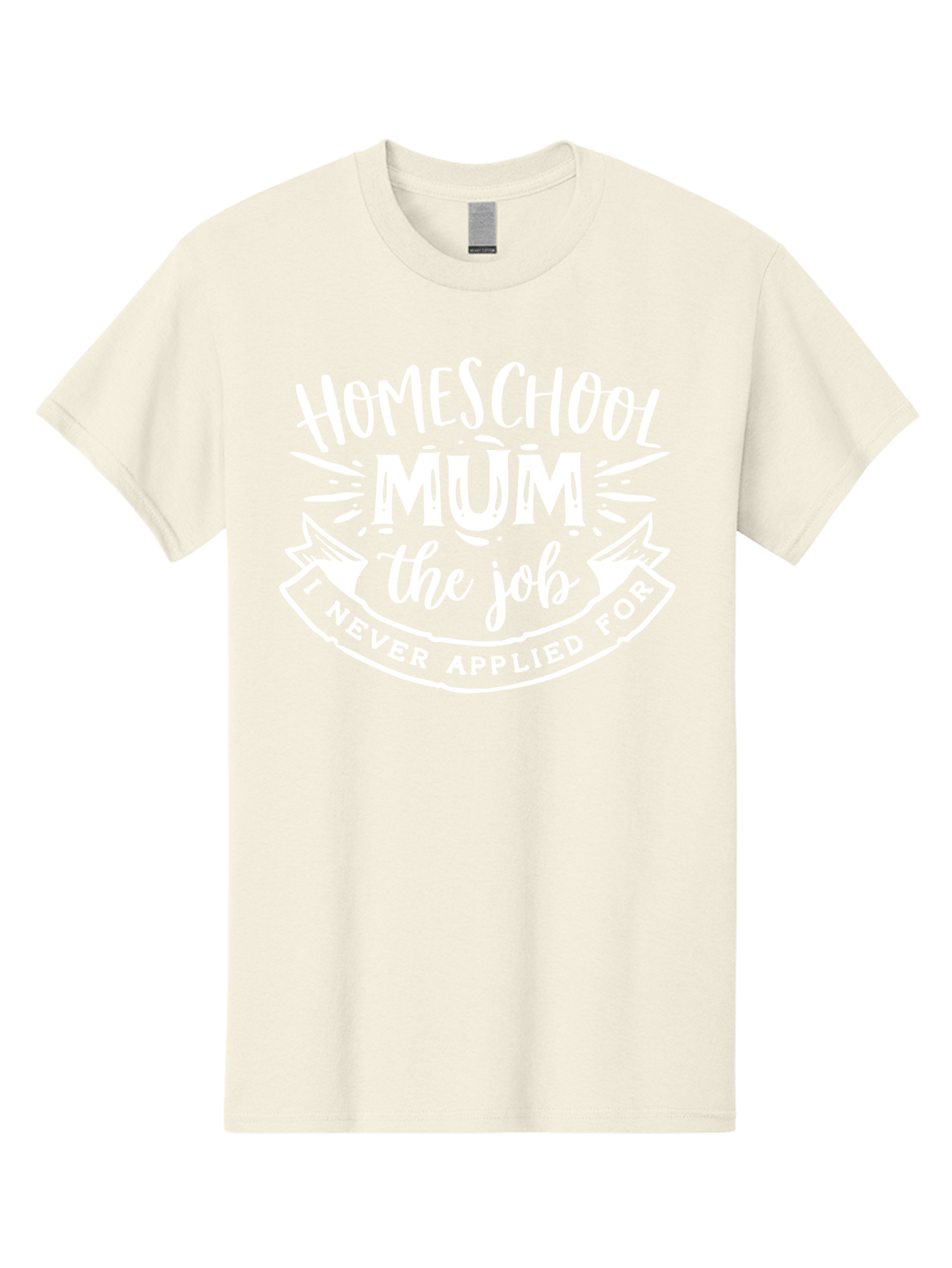 Homeschool-Mum-The-Job Men'S Graphic Tee, 100% Cotton, Comfortable Casual Summer Wear, Machine Washable, Homeschool Mom, Funny Quote, Humorous Design, Parenting Humor, Mom Life, Homeschooling, Parenting Quote, Mom Joke, Humorous Quote, Aab398