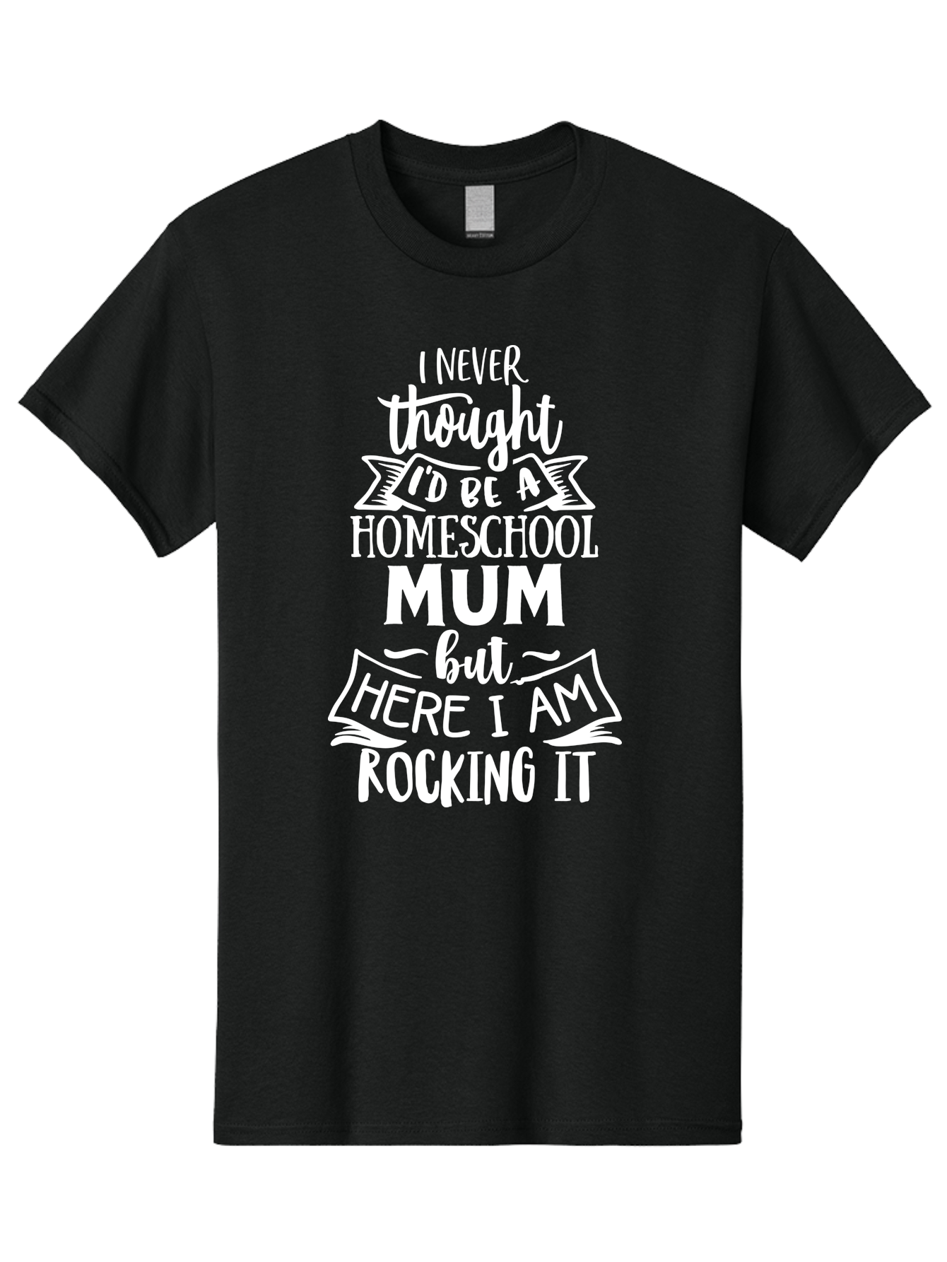 Homeschool-Mum Men'S Graphic Tee, 100% Cotton, Comfortable Casual Summer Wear, Machine Washable, Homeschool Mom, Parenting Quote, Homeschooling Inspiration, Mom Life, Funny Parenting, Inspirational Quote, Mom Quotes, Homeschooling Journey Aab399