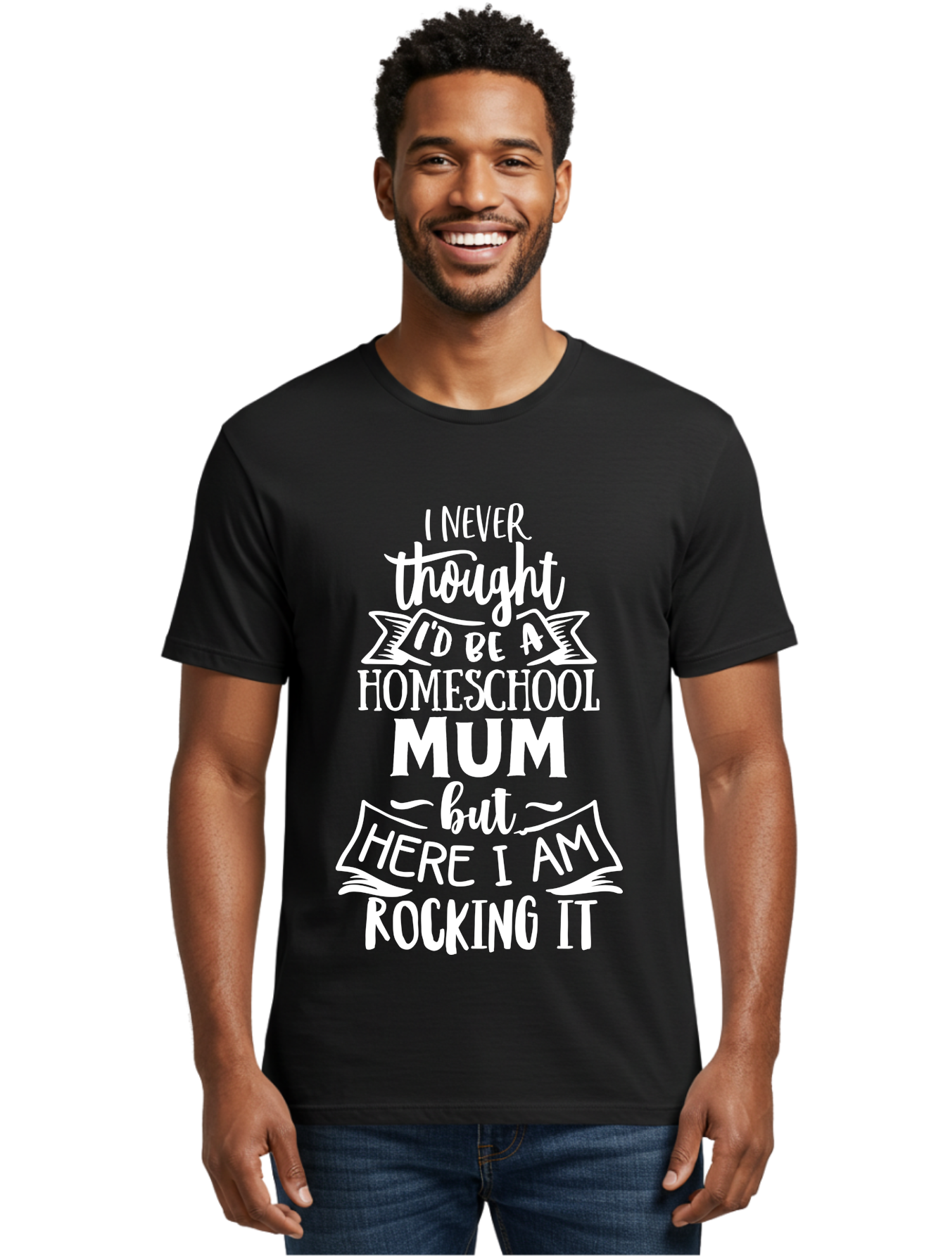 Homeschool-Mum Men'S Graphic Tee, 100% Cotton, Comfortable Casual Summer Wear, Machine Washable, Homeschool Mom, Parenting Quote, Homeschooling Inspiration, Mom Life, Funny Parenting, Inspirational Quote, Mom Quotes, Homeschooling Journey Aab399