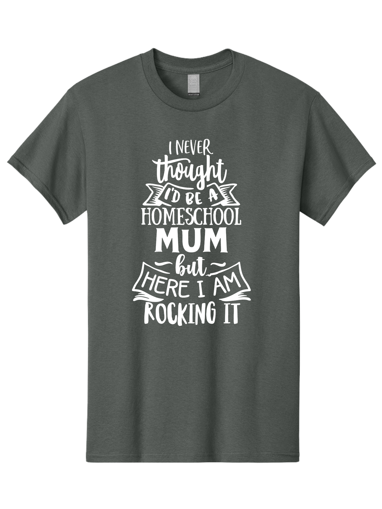 Homeschool-Mum Men'S Graphic Tee, 100% Cotton, Comfortable Casual Summer Wear, Machine Washable, Homeschool Mom, Parenting Quote, Homeschooling Inspiration, Mom Life, Funny Parenting, Inspirational Quote, Mom Quotes, Homeschooling Journey Aab399