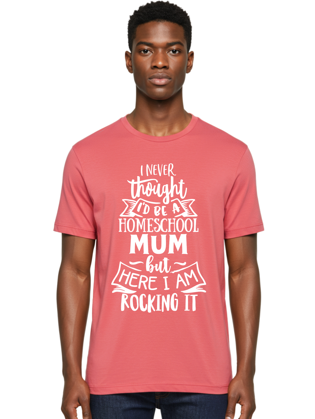 Homeschool-Mum Men'S Graphic Tee, 100% Cotton, Comfortable Casual Summer Wear, Machine Washable, Homeschool Mom, Parenting Quote, Homeschooling Inspiration, Mom Life, Funny Parenting, Inspirational Quote, Mom Quotes, Homeschooling Journey Aab399
