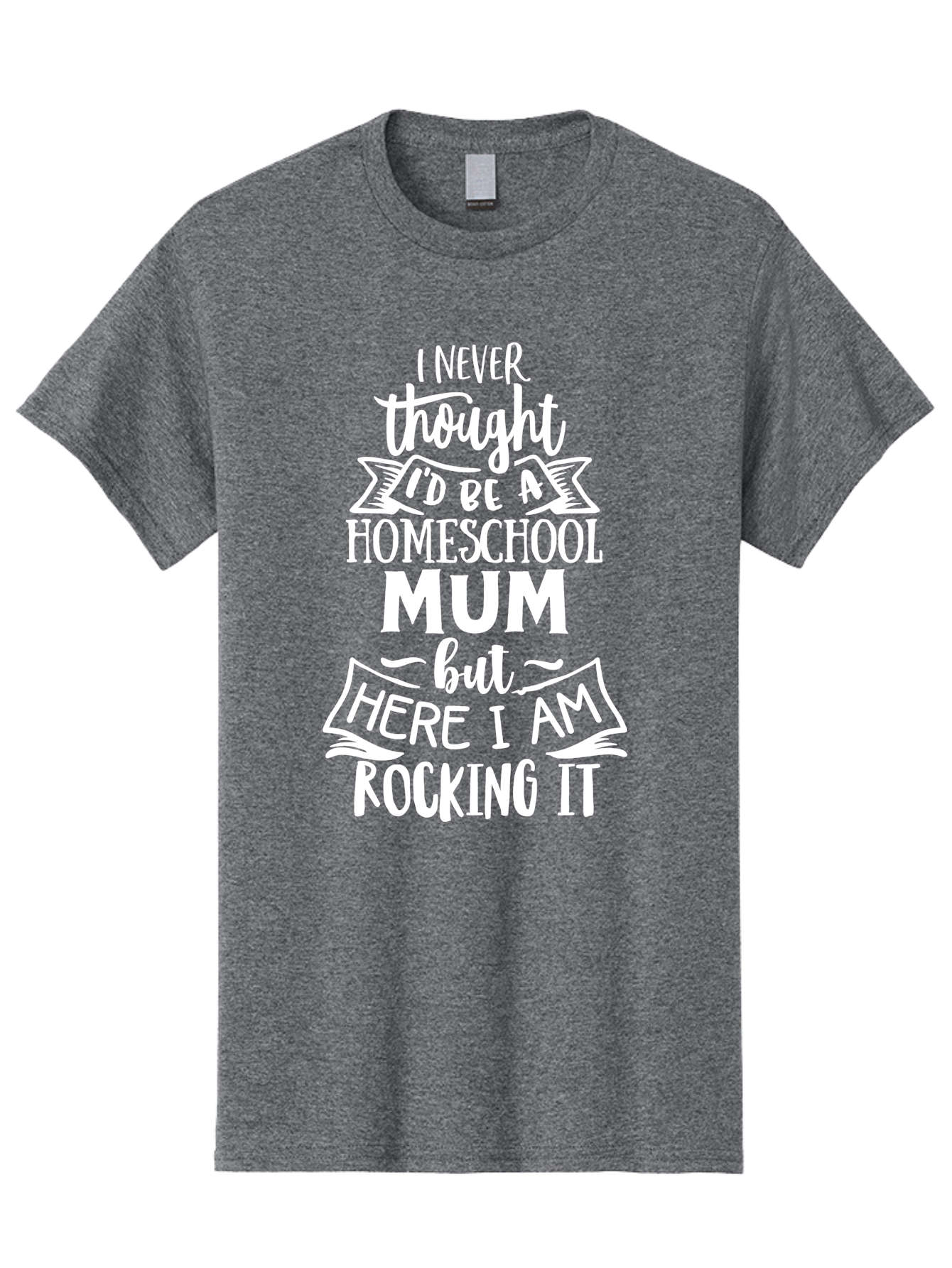 Homeschool-Mum Men'S Graphic Tee, 100% Cotton, Comfortable Casual Summer Wear, Machine Washable, Homeschool Mom, Parenting Quote, Homeschooling Inspiration, Mom Life, Funny Parenting, Inspirational Quote, Mom Quotes, Homeschooling Journey Aab399