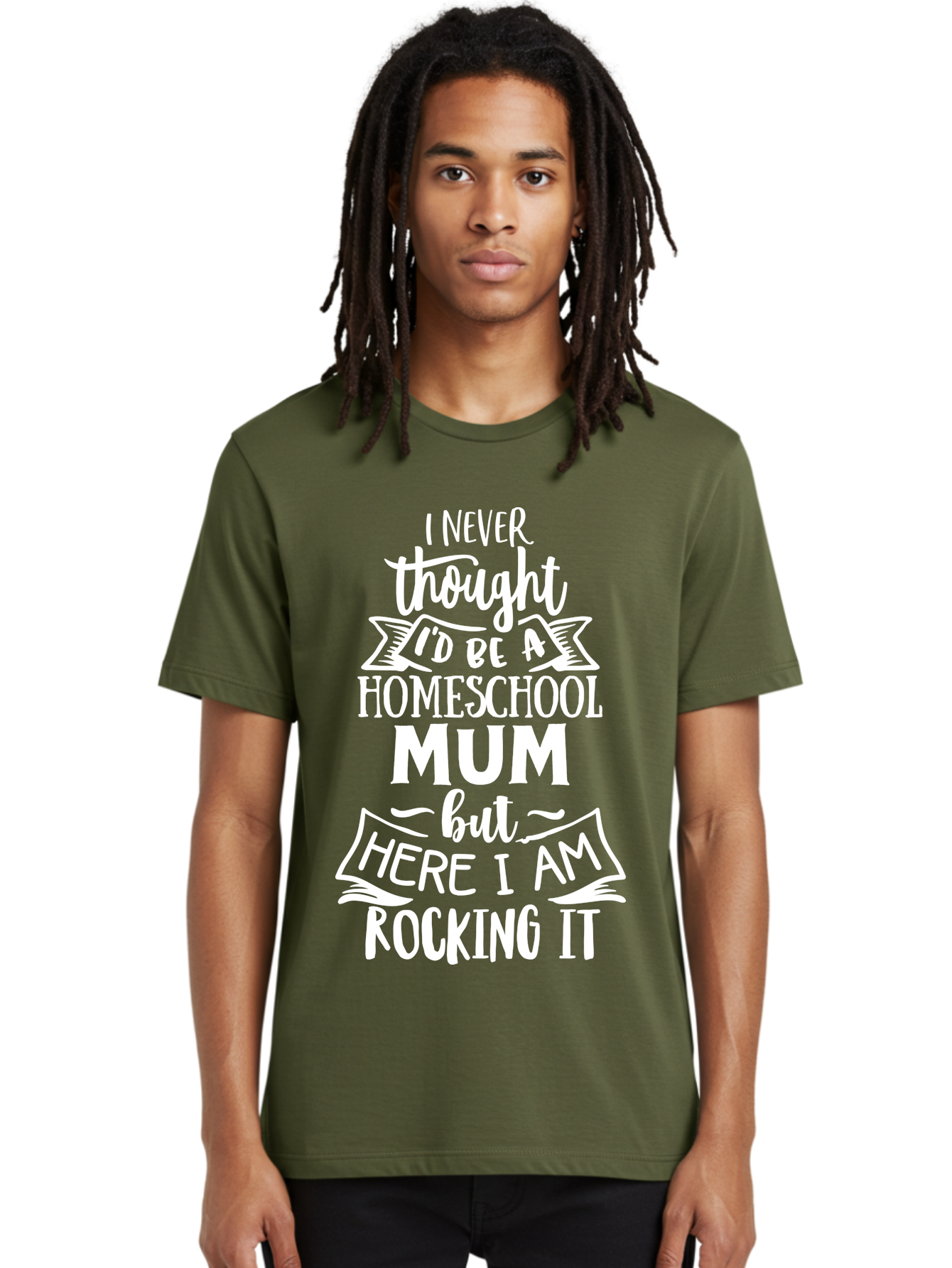 Homeschool-Mum Men'S Graphic Tee, 100% Cotton, Comfortable Casual Summer Wear, Machine Washable, Homeschool Mom, Parenting Quote, Homeschooling Inspiration, Mom Life, Funny Parenting, Inspirational Quote, Mom Quotes, Homeschooling Journey Aab399