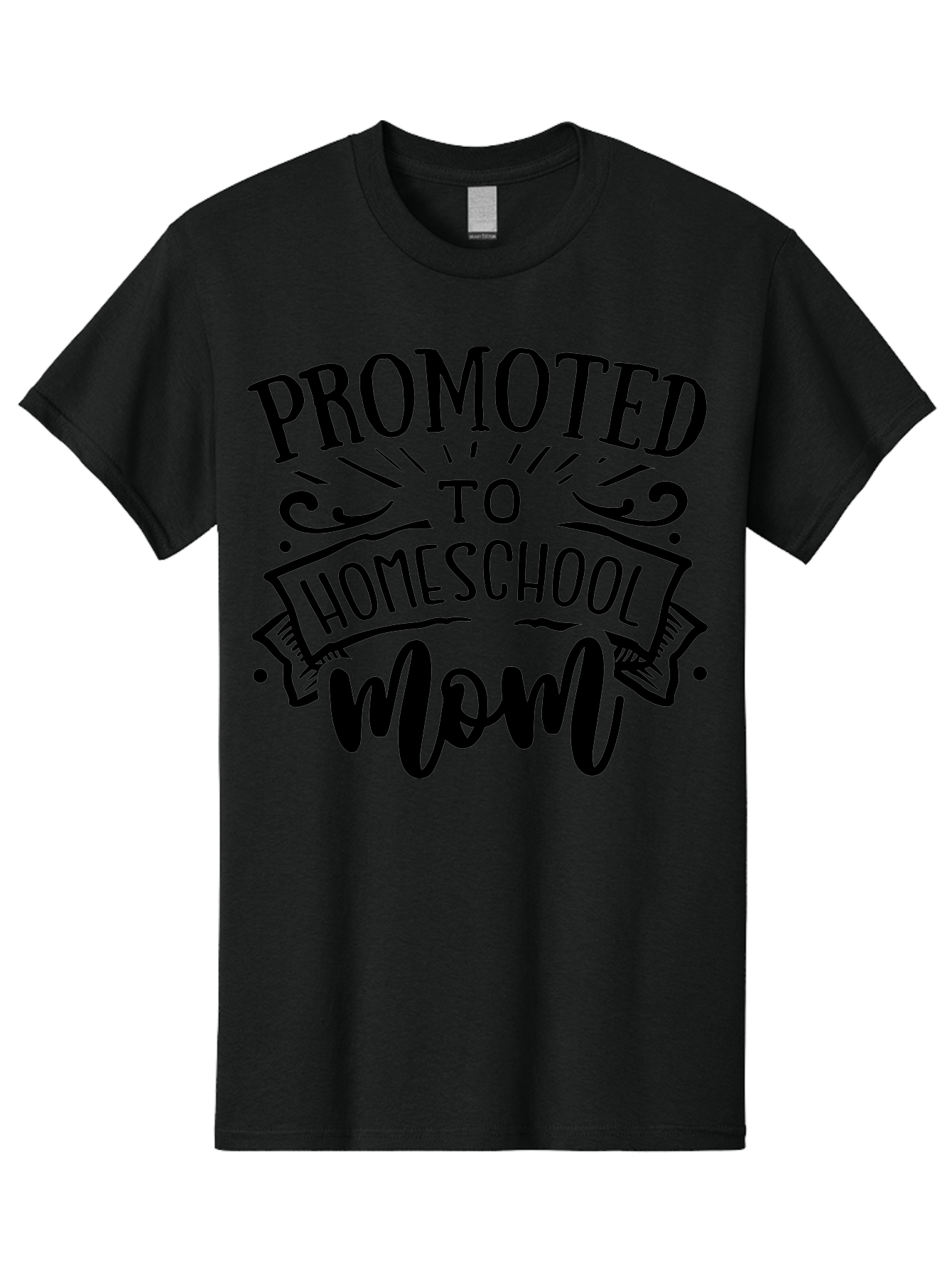 Promoted-To-Homeschool-Mom-1 Men'S Graphic Tee, 100% Cotton, Comfortable Casual Summer Wear, Machine Washable, Homeschool Mom, Parenting Journey, Motherhood Goals, Homeschooling, Mom Life, Parenting Tips, Family Bonding, Education At Home Aab417