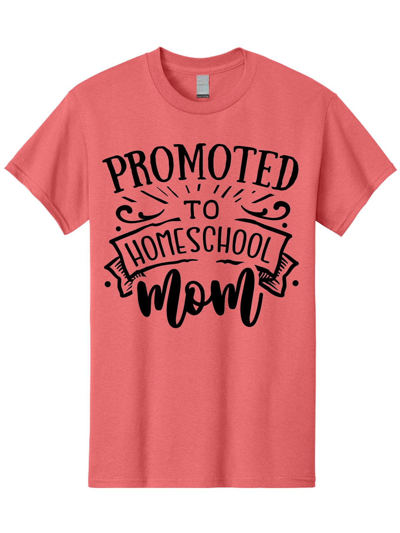 Promoted-To-Homeschool-Mom-1 Men'S Graphic Tee, 100% Cotton, Comfortable Casual Summer Wear, Machine Washable, Homeschool Mom, Parenting Journey, Motherhood Goals, Homeschooling, Mom Life, Parenting Tips, Family Bonding, Education At Home Aab417