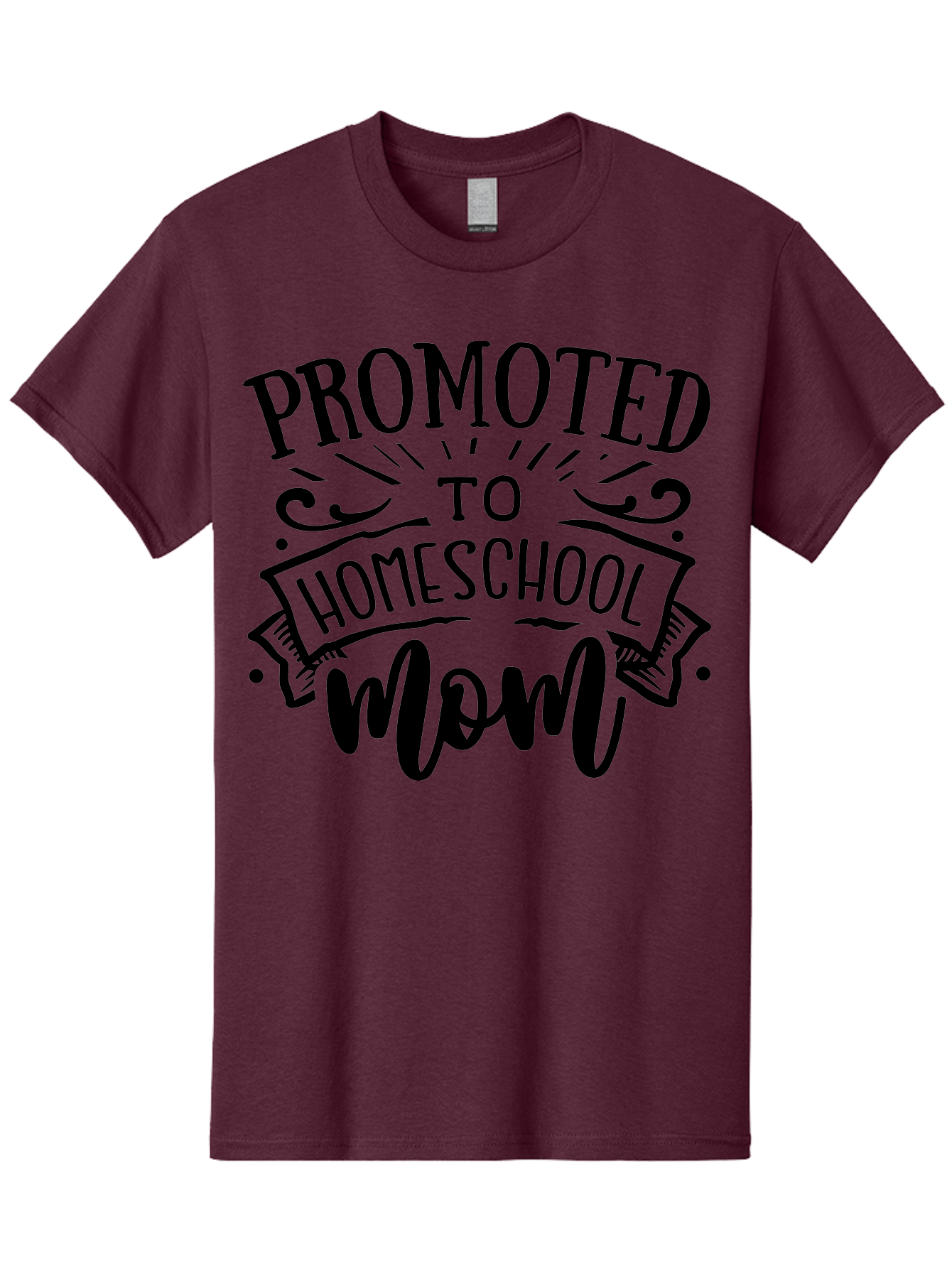 Promoted-To-Homeschool-Mom-1 Men'S Graphic Tee, 100% Cotton, Comfortable Casual Summer Wear, Machine Washable, Homeschool Mom, Parenting Journey, Motherhood Goals, Homeschooling, Mom Life, Parenting Tips, Family Bonding, Education At Home Aab417