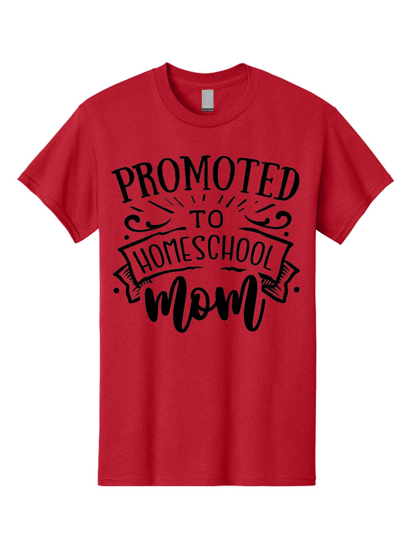 Promoted-To-Homeschool-Mom-1 Men'S Graphic Tee, 100% Cotton, Comfortable Casual Summer Wear, Machine Washable, Homeschool Mom, Parenting Journey, Motherhood Goals, Homeschooling, Mom Life, Parenting Tips, Family Bonding, Education At Home Aab417