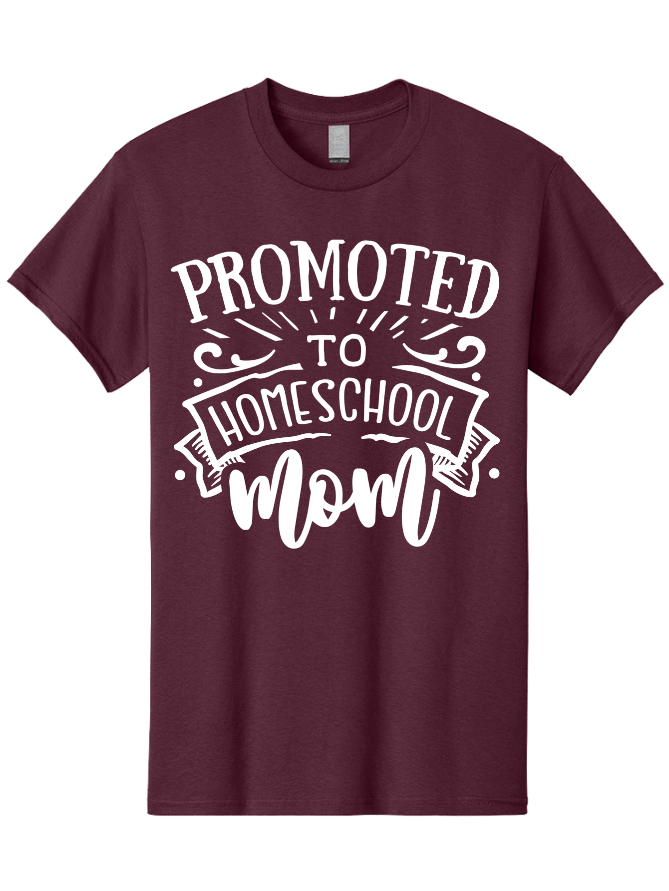 Promoted-To-Homeschool-Mom Men'S Graphic Tee, 100% Cotton, Comfortable Casual Summer Wear, Machine Washable, Homeschool Mom, Education At Home, Parenting Journey, Alternative Schooling, Mom Life, Family Learning, Personalized Education, Aab418