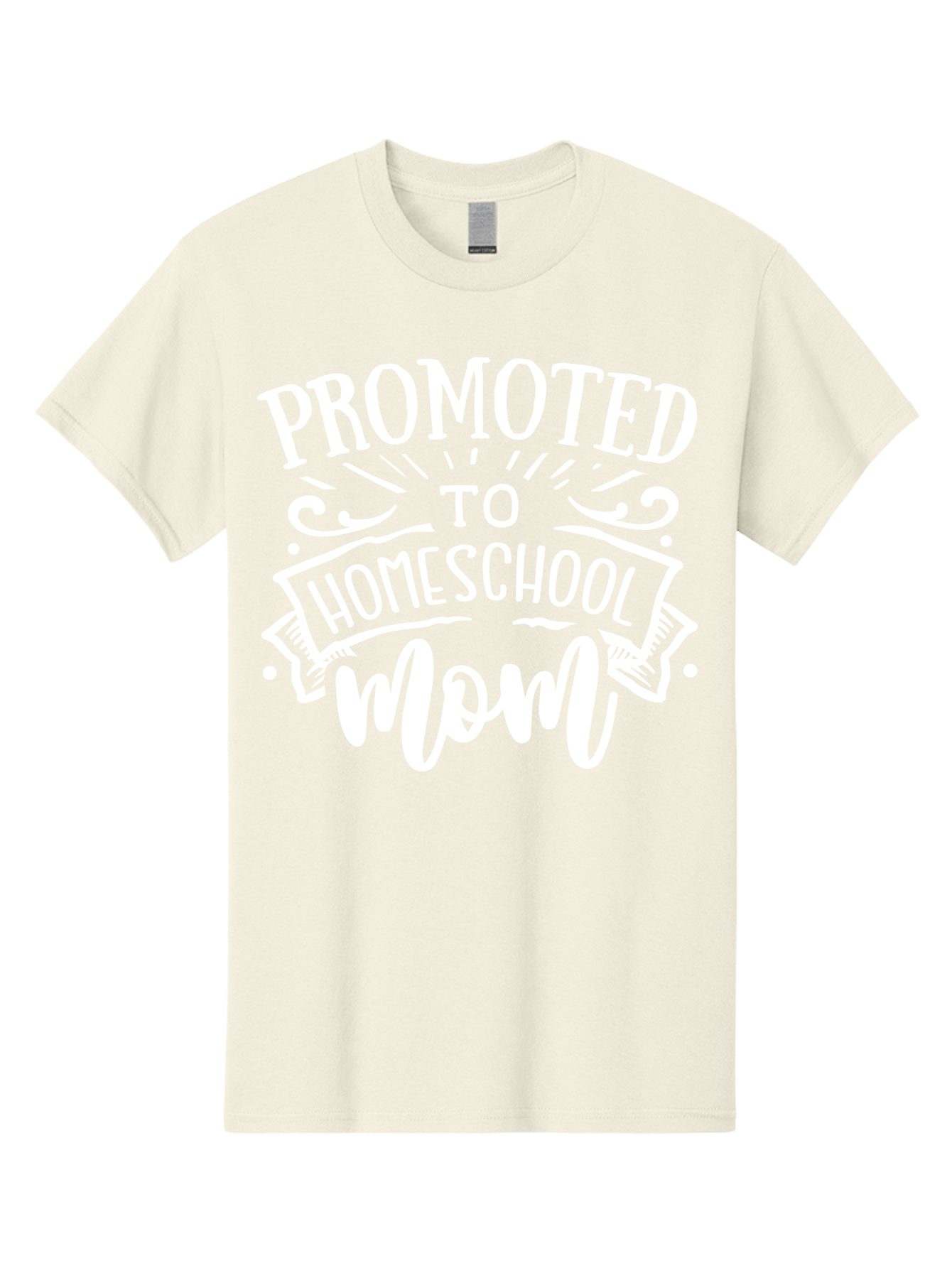 Promoted-To-Homeschool-Mom Men'S Graphic Tee, 100% Cotton, Comfortable Casual Summer Wear, Machine Washable, Homeschool Mom, Education At Home, Parenting Journey, Alternative Schooling, Mom Life, Family Learning, Personalized Education, Aab418