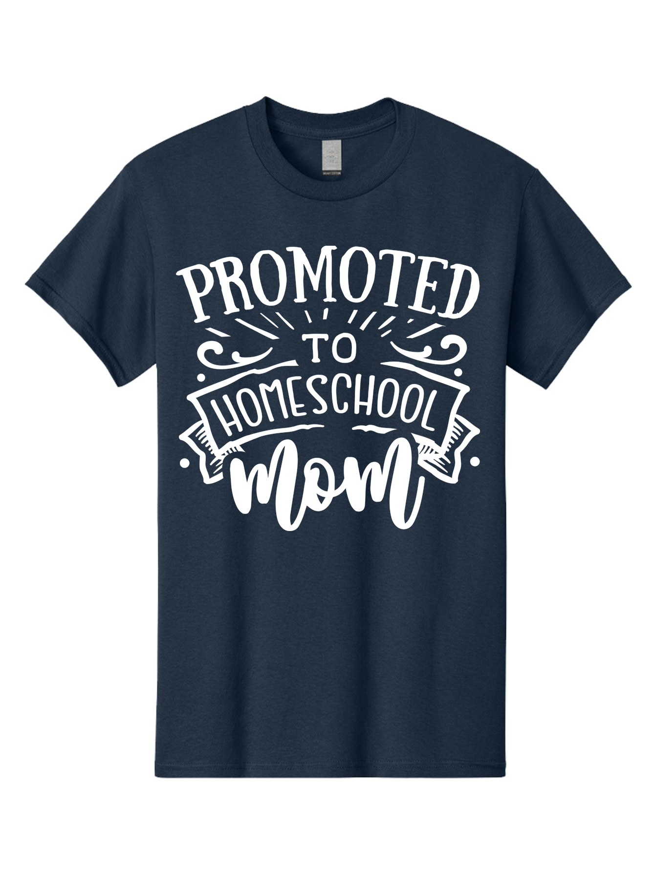 Promoted-To-Homeschool-Mom Men'S Graphic Tee, 100% Cotton, Comfortable Casual Summer Wear, Machine Washable, Homeschool Mom, Education At Home, Parenting Journey, Alternative Schooling, Mom Life, Family Learning, Personalized Education, Aab418