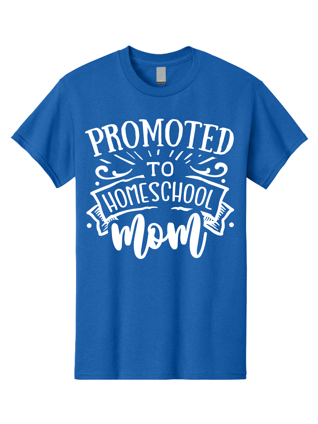 Promoted-To-Homeschool-Mom Men'S Graphic Tee, 100% Cotton, Comfortable Casual Summer Wear, Machine Washable, Homeschool Mom, Education At Home, Parenting Journey, Alternative Schooling, Mom Life, Family Learning, Personalized Education, Aab418