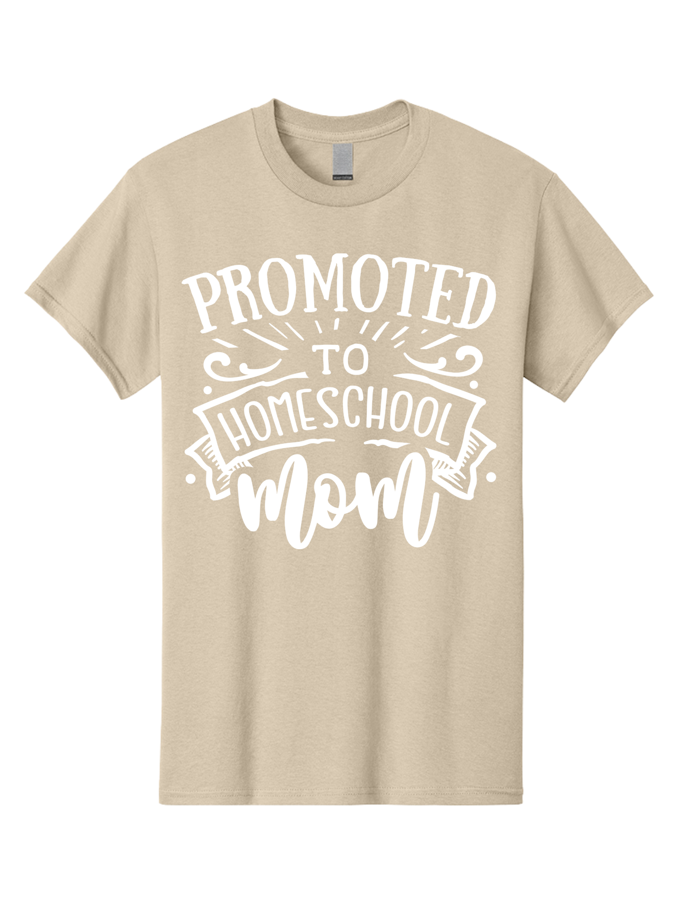 Promoted-To-Homeschool-Mom Men'S Graphic Tee, 100% Cotton, Comfortable Casual Summer Wear, Machine Washable, Homeschool Mom, Education At Home, Parenting Journey, Alternative Schooling, Mom Life, Family Learning, Personalized Education, Aab418