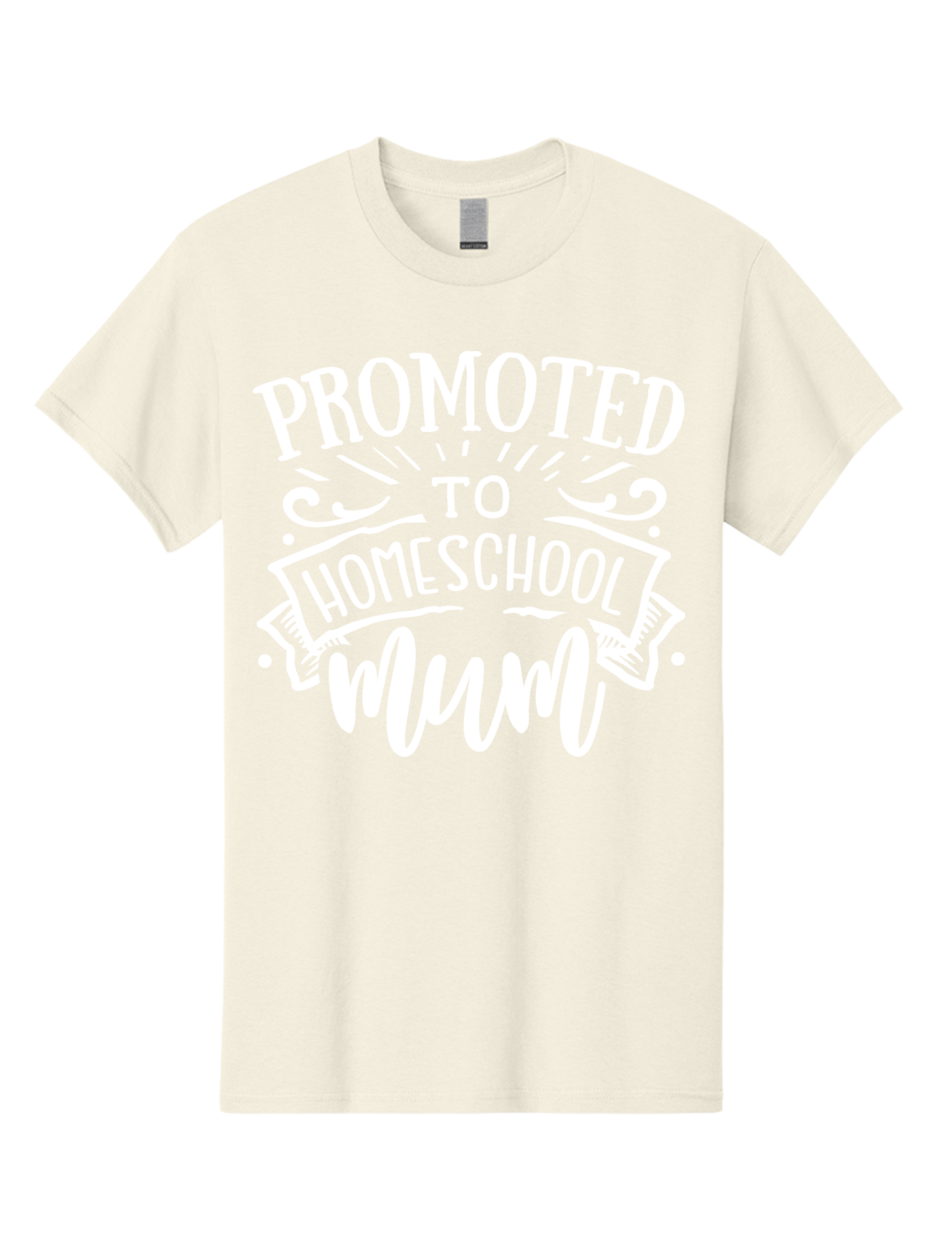 Promoted-To-Homeschool-Mum Men'S Graphic Tee, 100% Cotton, Comfortable Casual Summer Wear, Machine Washable, Homeschool Mom, Promoted To Homeschool Mum, Homeschooling, Mom Life, Parenting, Education, Funny Quote, Humorous Saying Aab420
