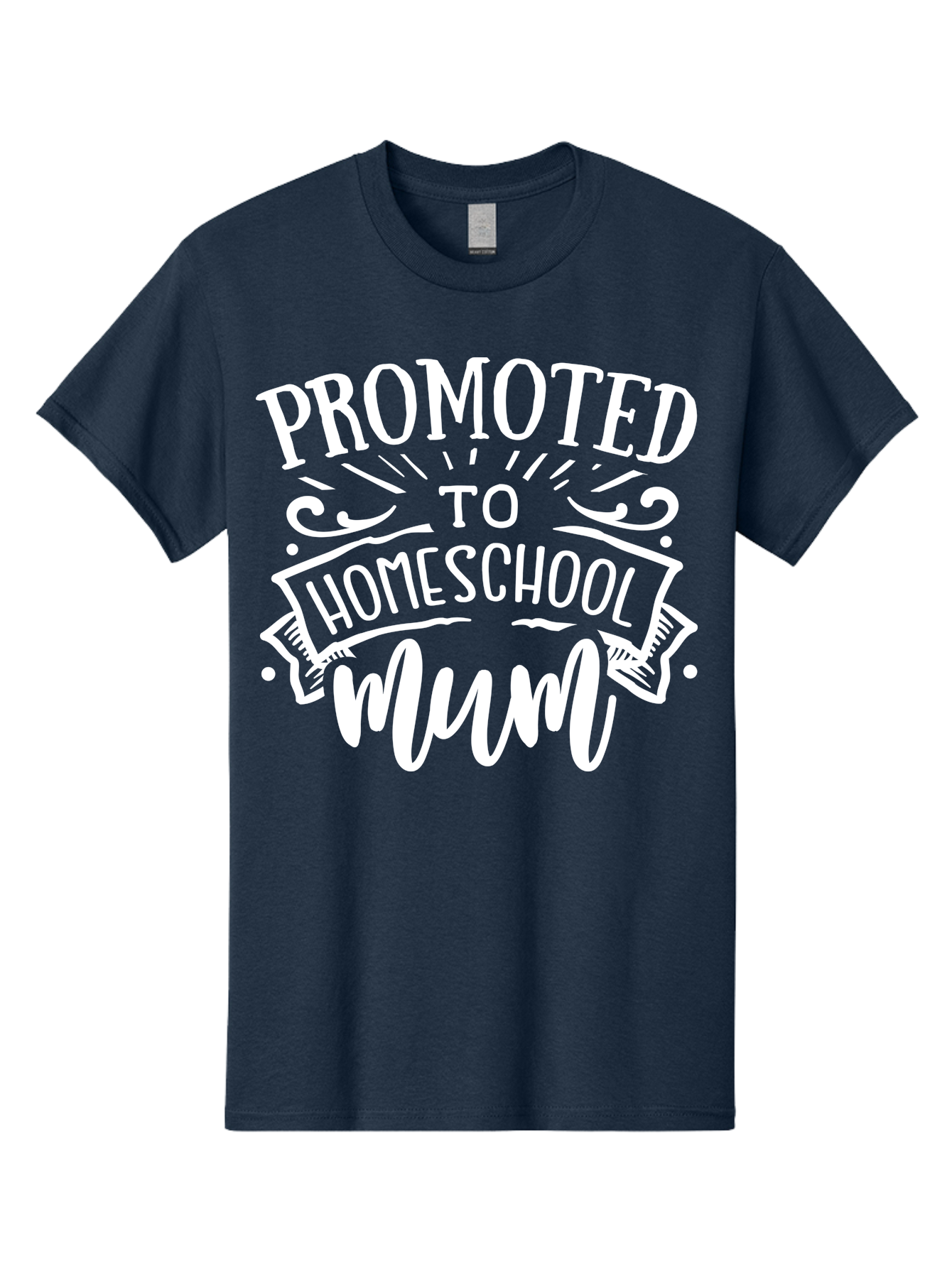 Promoted-To-Homeschool-Mum Men'S Graphic Tee, 100% Cotton, Comfortable Casual Summer Wear, Machine Washable, Homeschool Mom, Promoted To Homeschool Mum, Homeschooling, Mom Life, Parenting, Education, Funny Quote, Humorous Saying Aab420
