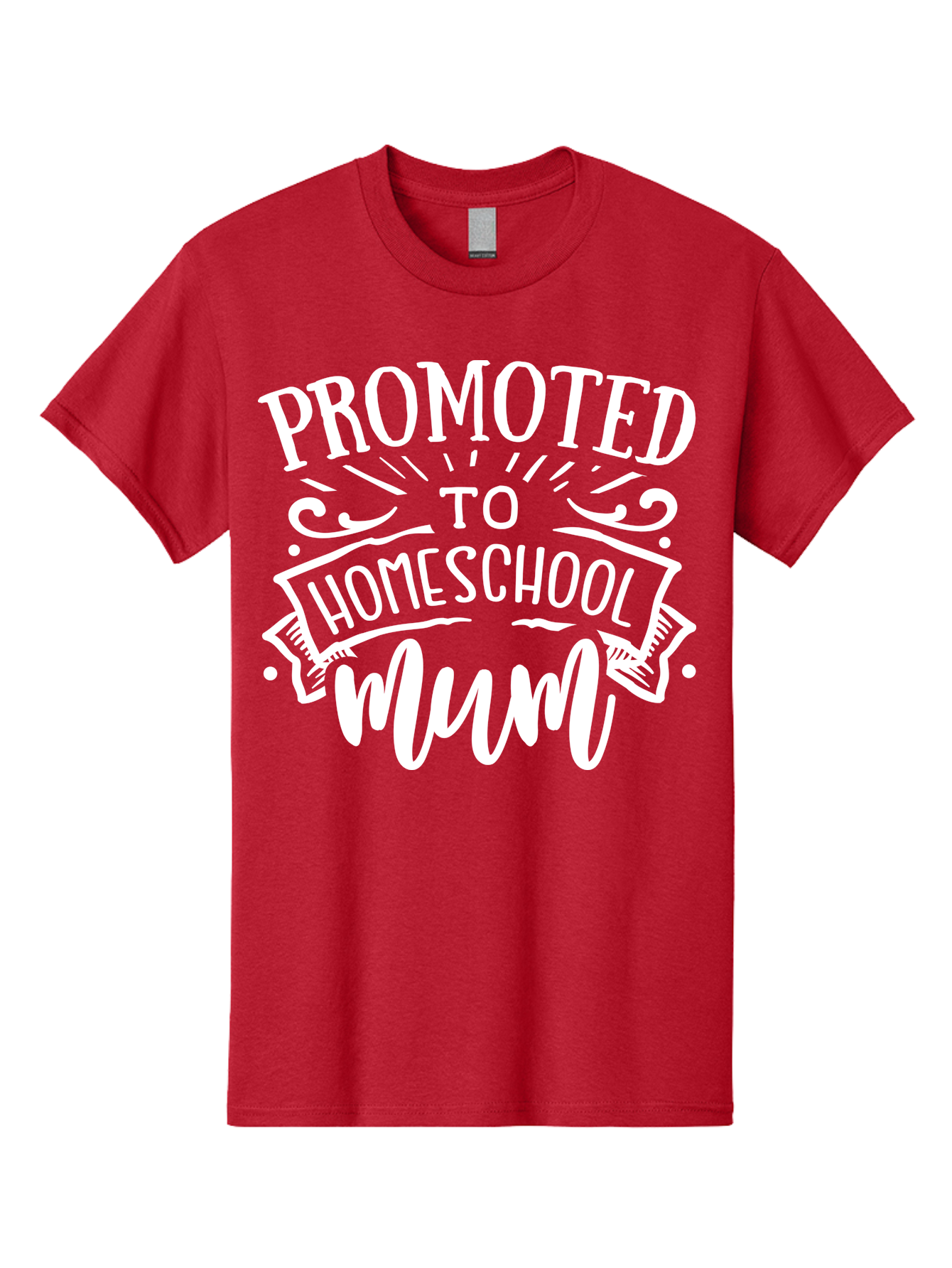 Promoted-To-Homeschool-Mum Men'S Graphic Tee, 100% Cotton, Comfortable Casual Summer Wear, Machine Washable, Homeschool Mom, Promoted To Homeschool Mum, Homeschooling, Mom Life, Parenting, Education, Funny Quote, Humorous Saying Aab420