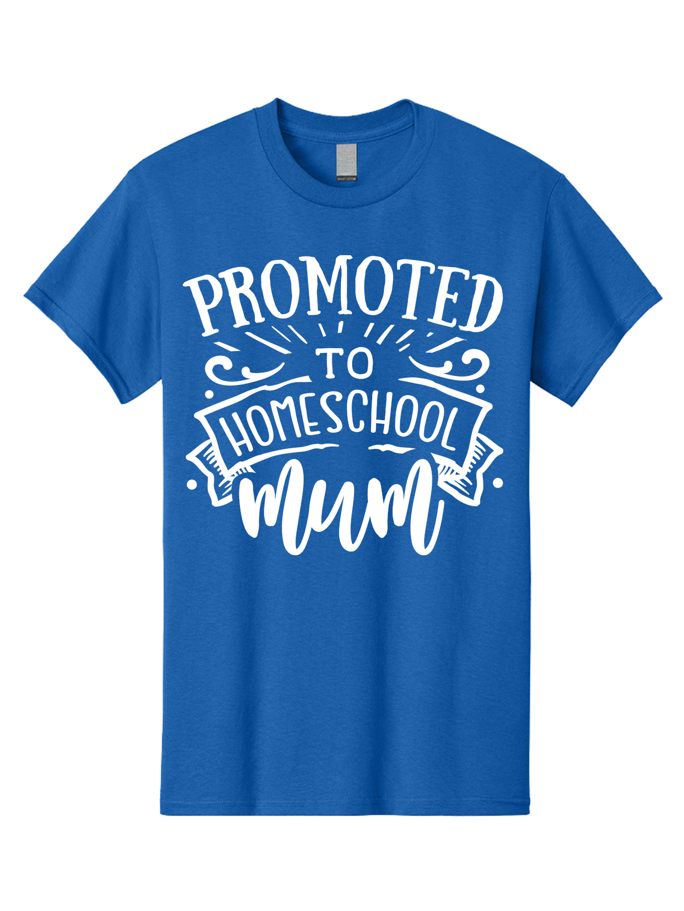 Promoted-To-Homeschool-Mum Men'S Graphic Tee, 100% Cotton, Comfortable Casual Summer Wear, Machine Washable, Homeschool Mom, Promoted To Homeschool Mum, Homeschooling, Mom Life, Parenting, Education, Funny Quote, Humorous Saying Aab420