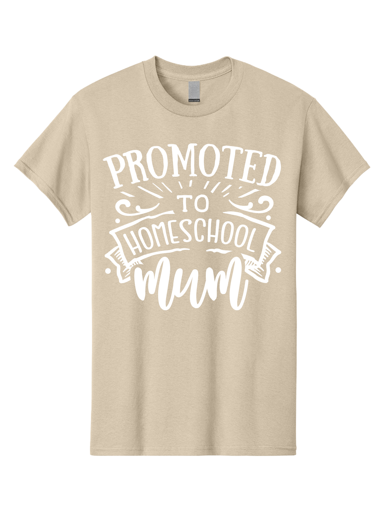 Promoted-To-Homeschool-Mum Men'S Graphic Tee, 100% Cotton, Comfortable Casual Summer Wear, Machine Washable, Homeschool Mom, Promoted To Homeschool Mum, Homeschooling, Mom Life, Parenting, Education, Funny Quote, Humorous Saying Aab420