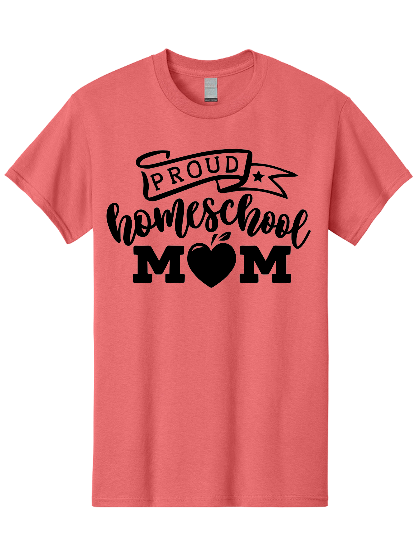 Proud-Homeschool-Mom Men'S Graphic Tee, 100% Cotton, Comfortable Casual Summer Wear, Machine Washable, Homeschool Mom, Proud Parent, Apple Of My Eye, Home Education, Parenting Pride, Mom Love, Education Support, Heart Of The Home Aab424