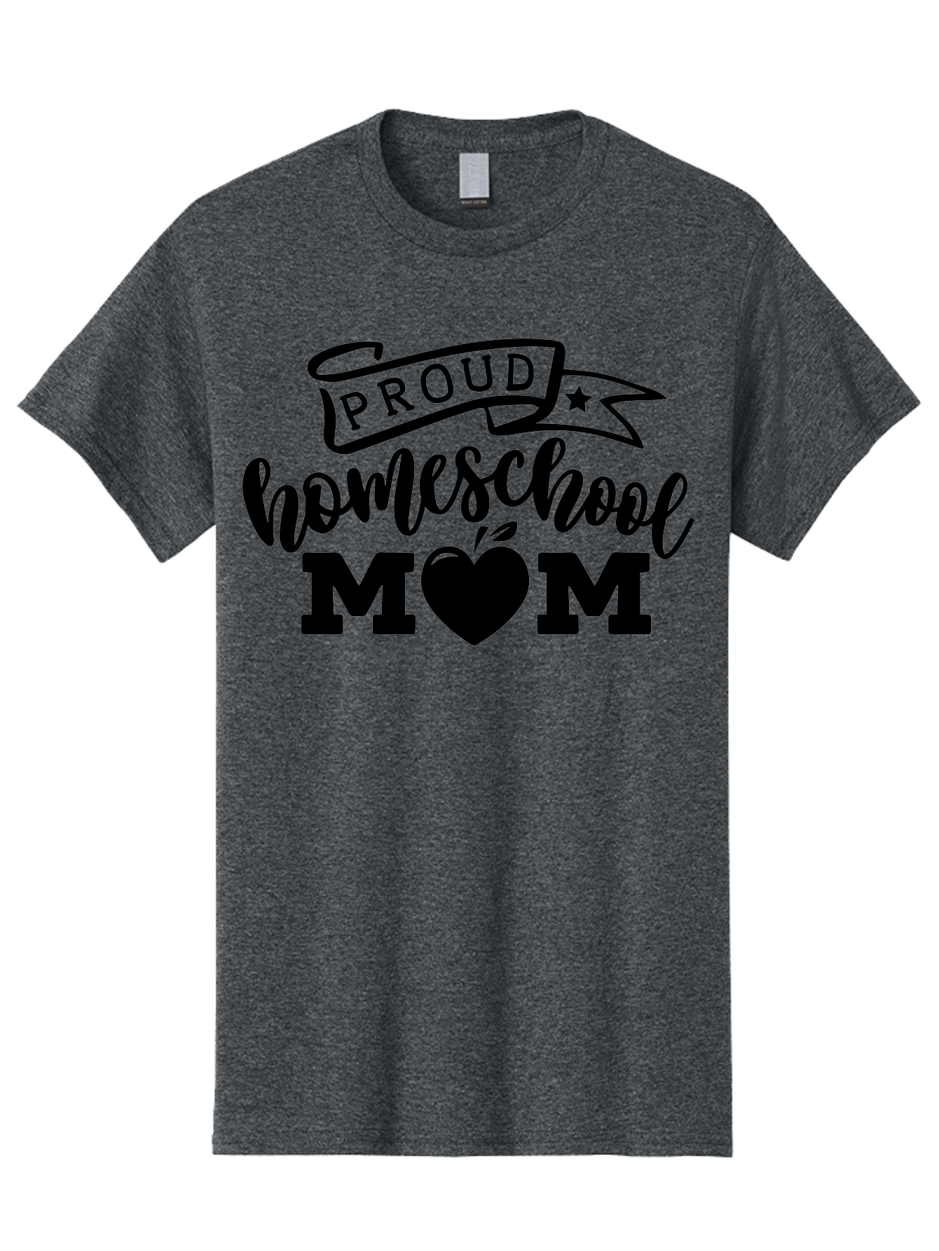 Proud-Homeschool-Mom Men'S Graphic Tee, 100% Cotton, Comfortable Casual Summer Wear, Machine Washable, Homeschool Mom, Proud Parent, Apple Of My Eye, Home Education, Parenting Pride, Mom Love, Education Support, Heart Of The Home Aab424