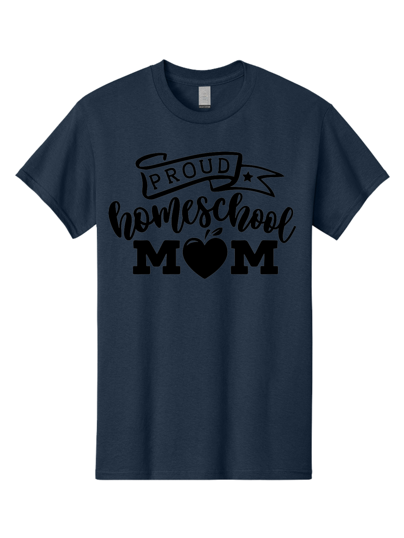 Proud-Homeschool-Mom Men'S Graphic Tee, 100% Cotton, Comfortable Casual Summer Wear, Machine Washable, Homeschool Mom, Proud Parent, Apple Of My Eye, Home Education, Parenting Pride, Mom Love, Education Support, Heart Of The Home Aab424