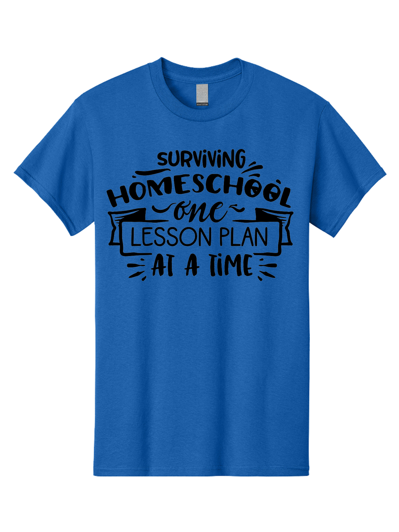 Surviving-Homeschool-8 Men'S Graphic Tee, 100% Cotton, Comfortable Casual Summer Wear, Machine Washable, Homeschool Survival, Lesson Planning, Education Humor, Teaching Tips, Parenting Advice, School Life, Funny Quotes Aab439